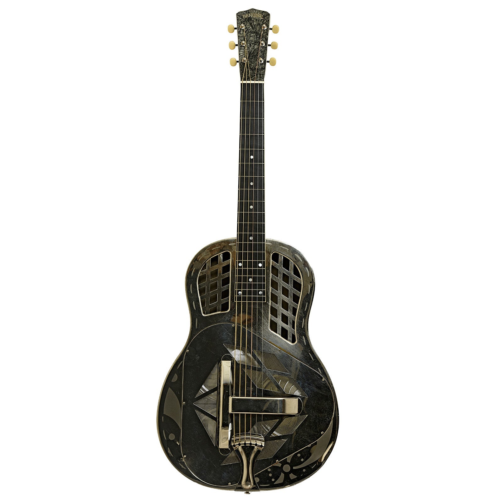 National Tricone Exploding Palm Tree Resonator Guitar (1937)