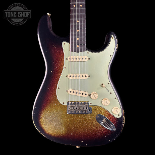 Fender Custom Shop 1963 Stratocaster Relic 3 Tone Sunburst Sparkle w/case TSLTD5OF10
