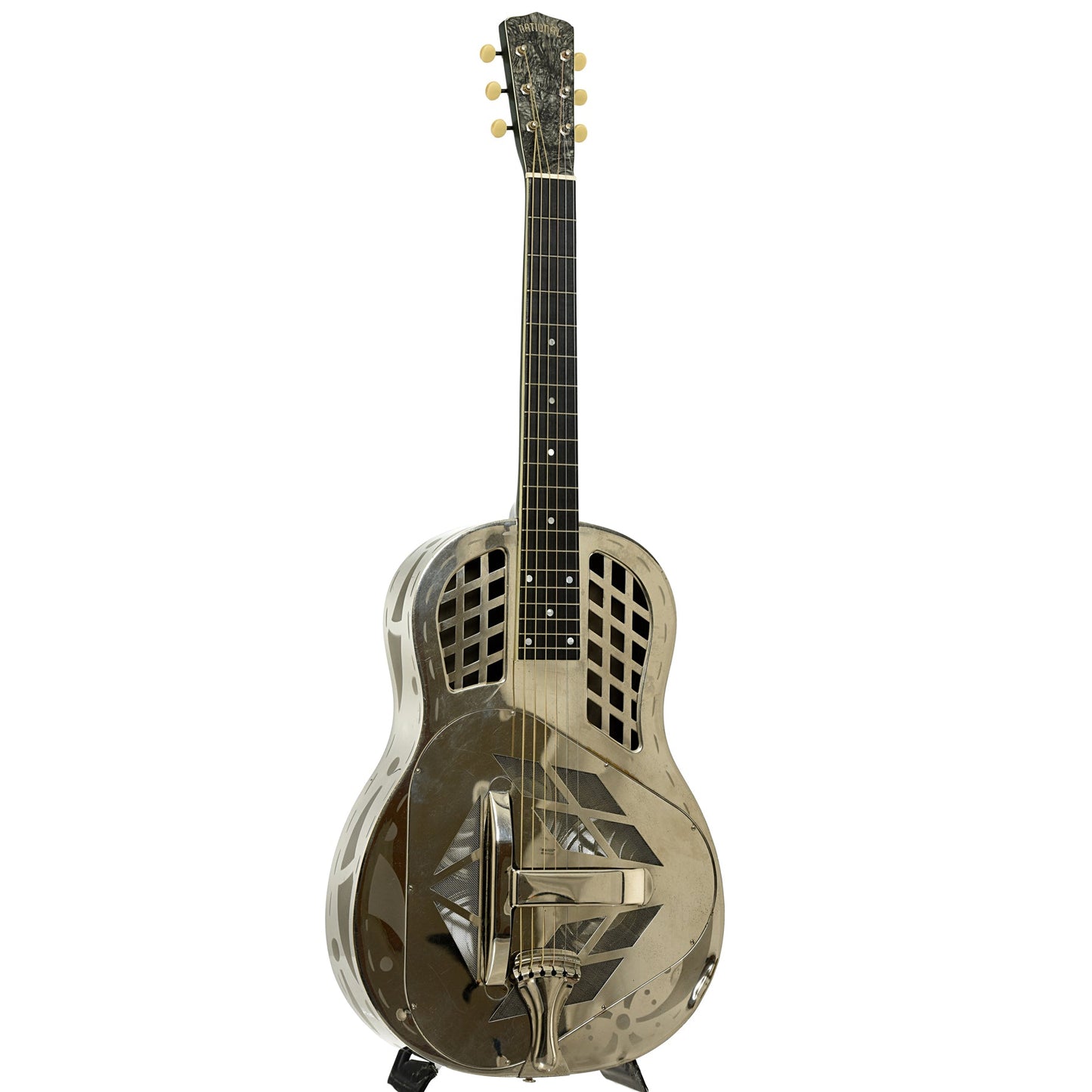 National Tricone Exploding Palm Tree Resonator Guitar (1937)