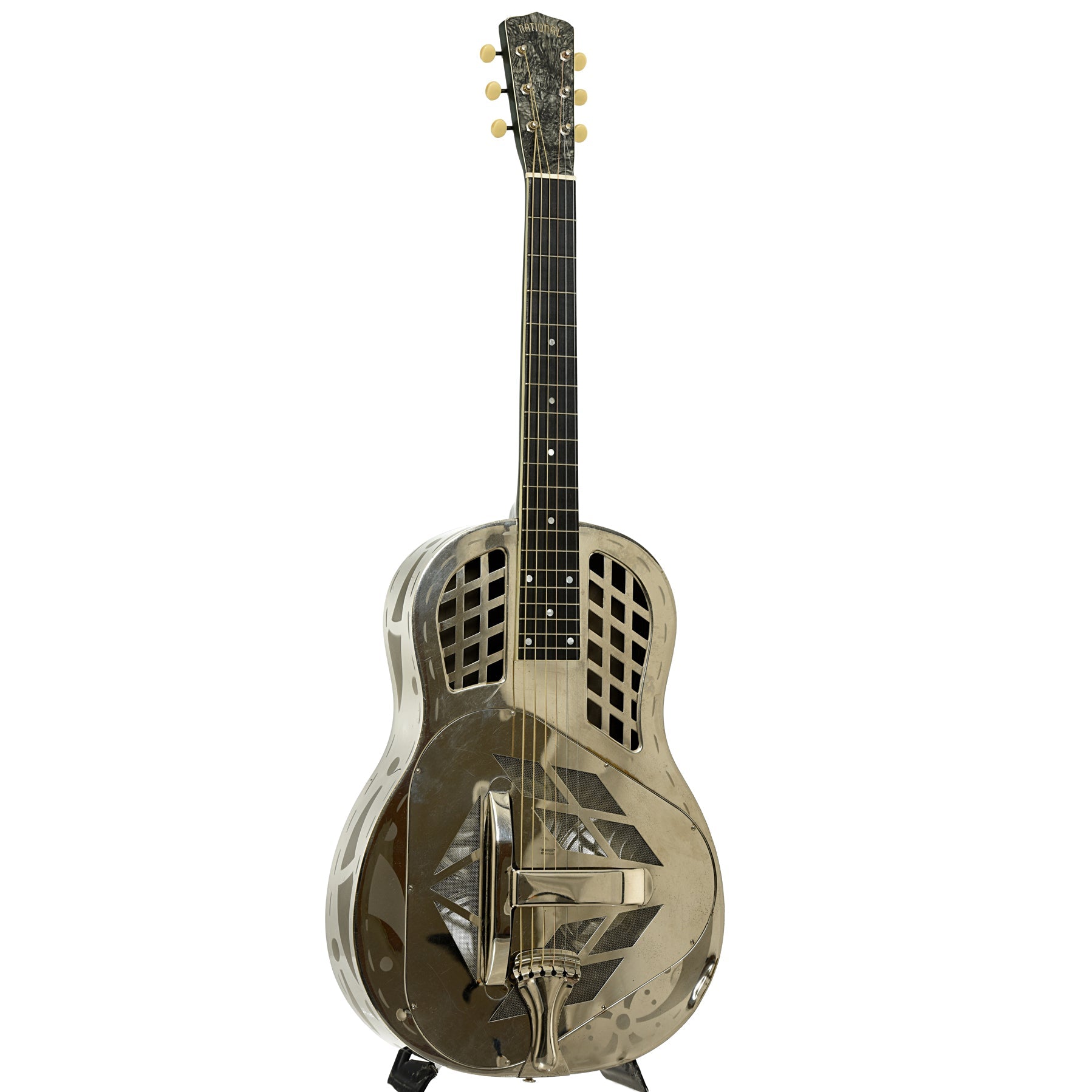 National Tricone Exploding Palm Tree Resonator Guitar (1937)