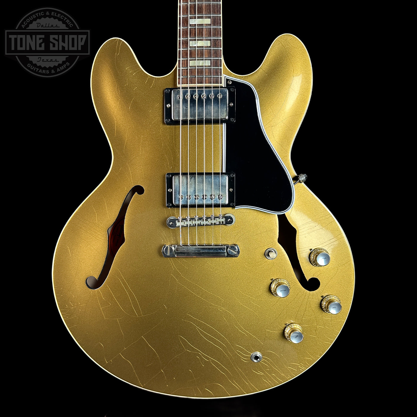Gibson Custom Dealer Select 1964 ES-335 Double Gold w/Black Stinger Ultra Light Aged w/case 131302