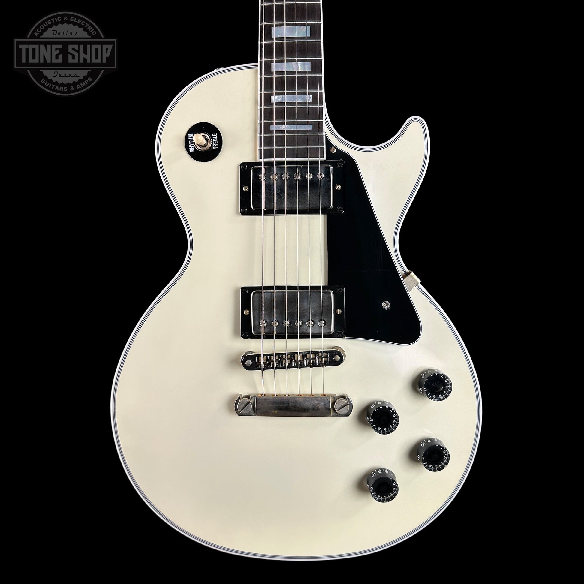 Gibson Custom Dealer Select Les Paul Custom Chambered Vintage White VOS w/case CS503058