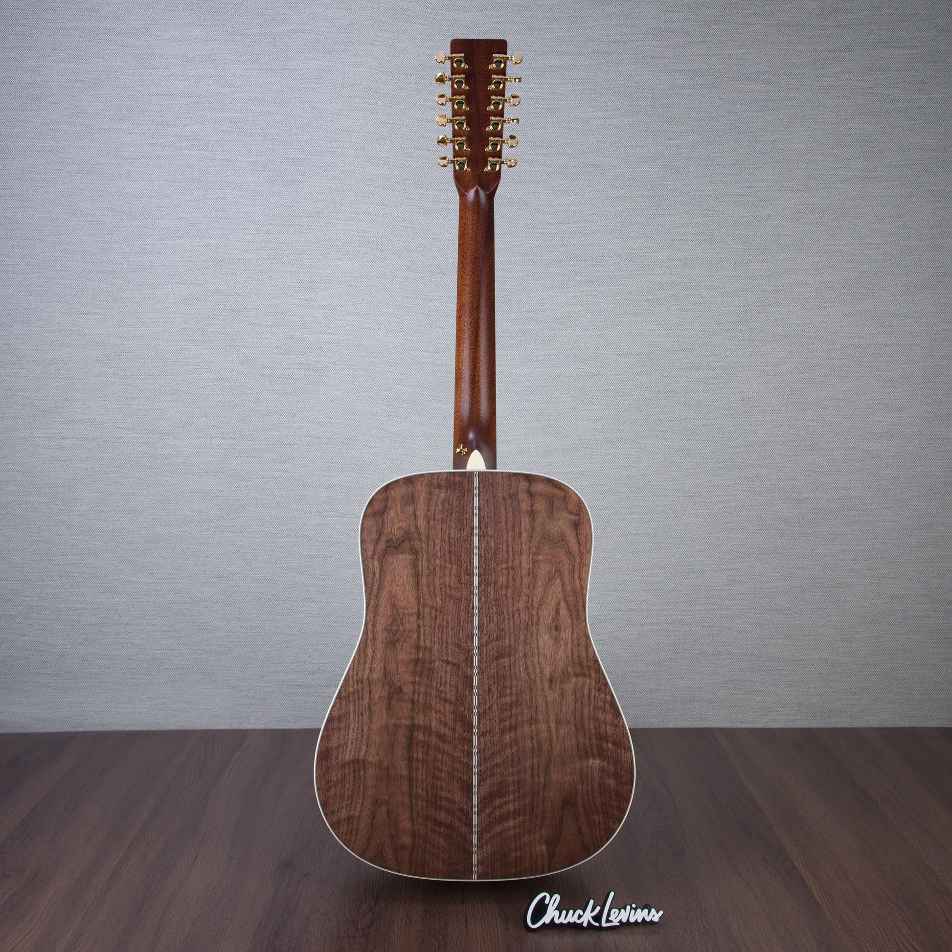 Martin Custom Shop D-28 Style Black Walnut/Italian Alpine Spruce Fishman Matrix VT 12-String Acoustic Electric Guitar - CHUCKCSCLUSIVE - #M2880834