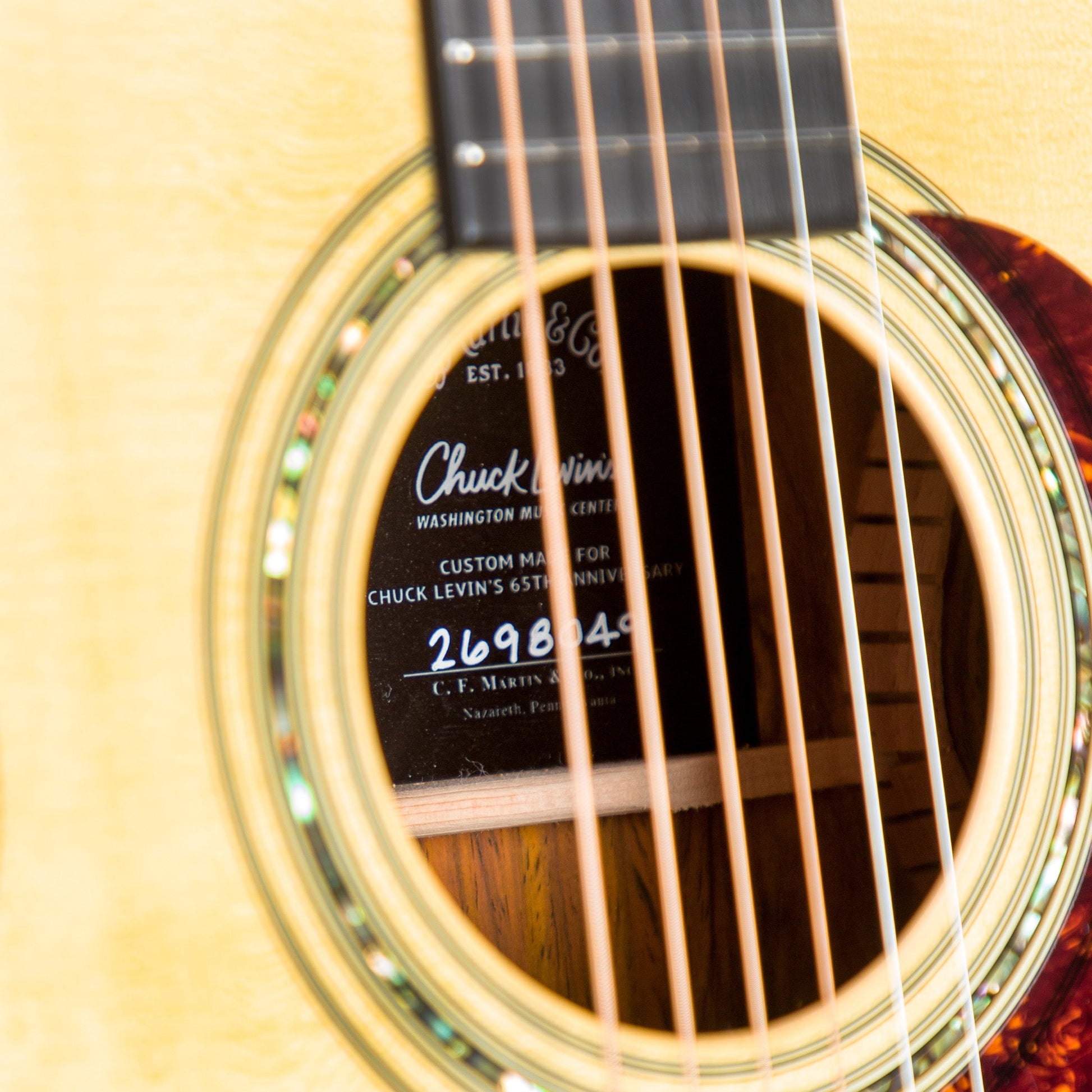 Martin Custom Shop 0-12 Fret Cocobolo/Swiss High Altitude Spruce Acoustic Guitar - CHUCKSCLUSIVE - #M2698049