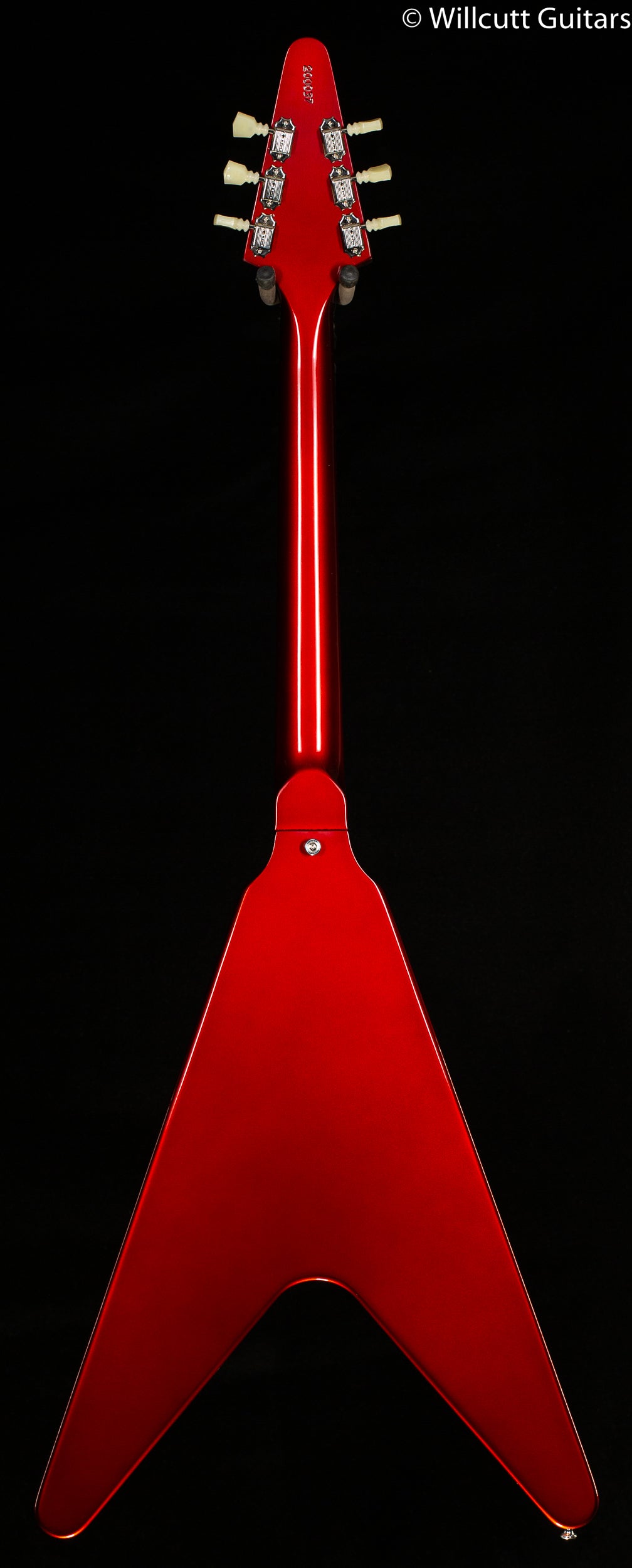 Gibson Custom Shop 1967 Mahogany Flying V Reissue w/ Maestro Vibrola Gloss Sparkling Burgundy (037)
