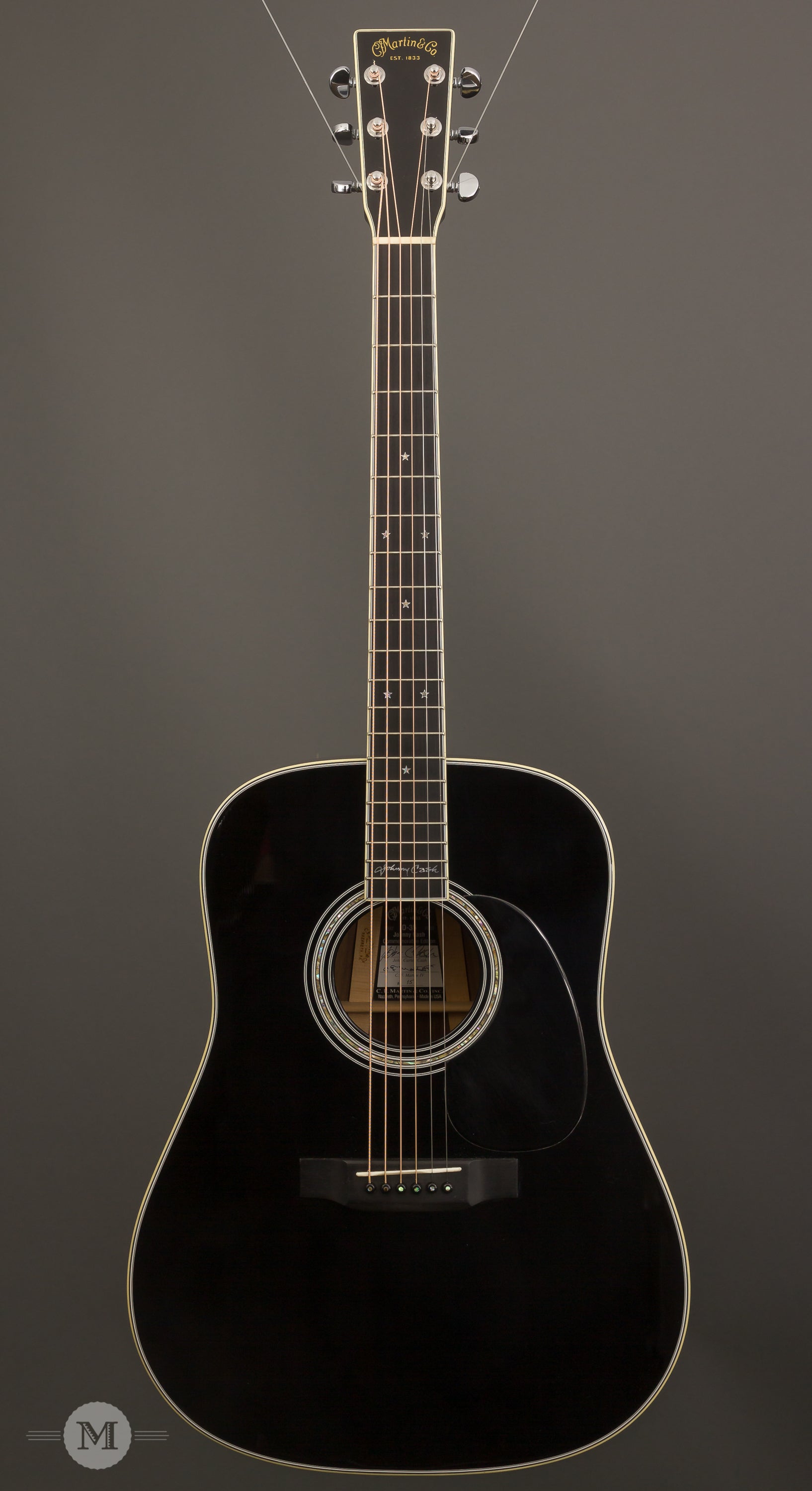 Martin Guitars - 2006 D-35 Johnny Cash Commemorative Edition - Black - Used