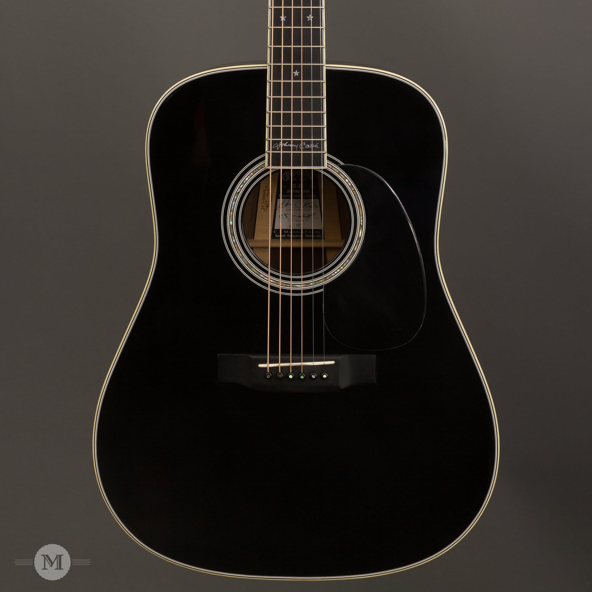Martin Guitars - 2006 D-35 Johnny Cash Commemorative Edition - Black - Used
