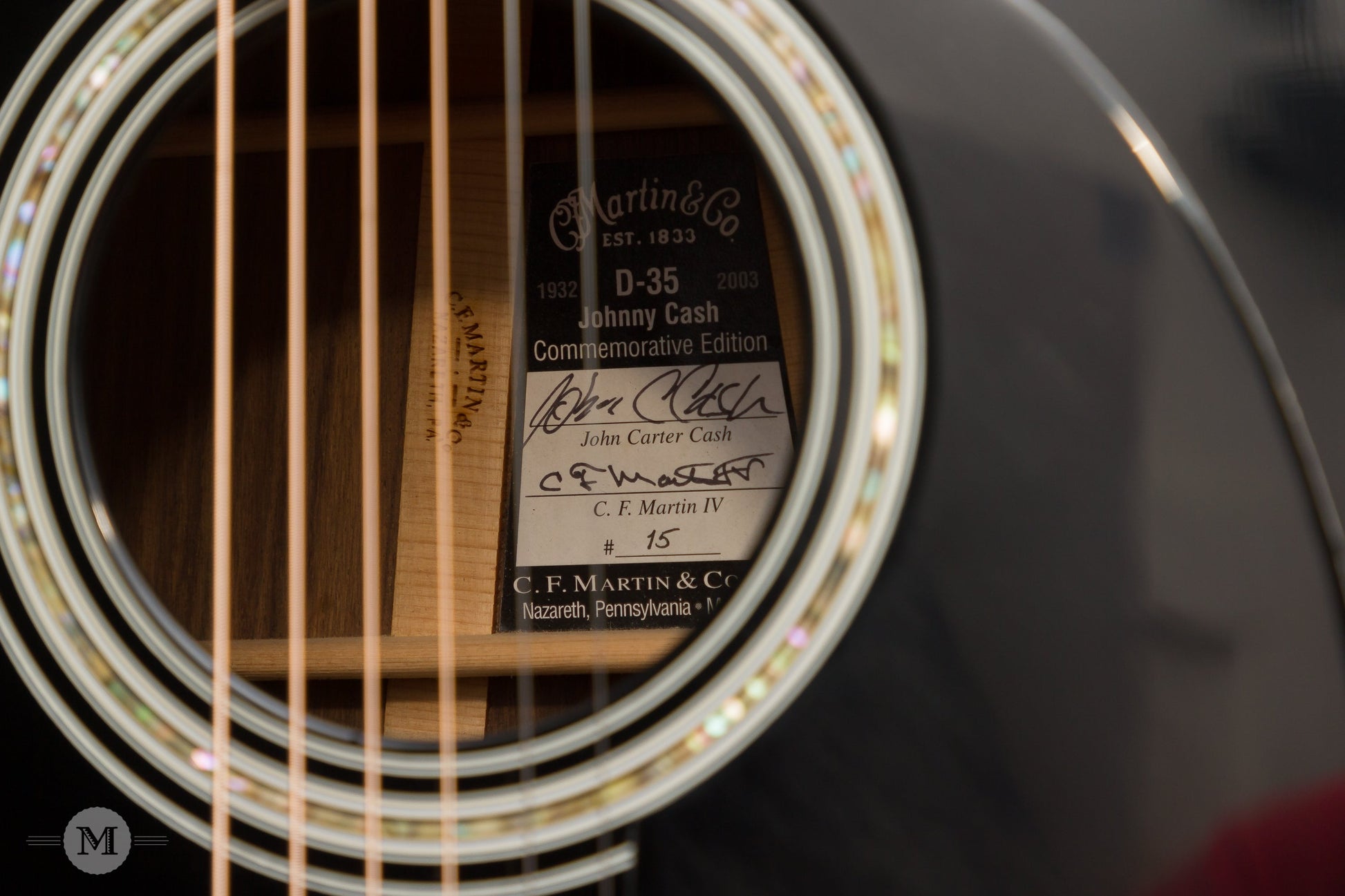 Martin Guitars - 2006 D-35 Johnny Cash Commemorative Edition - Black - Used