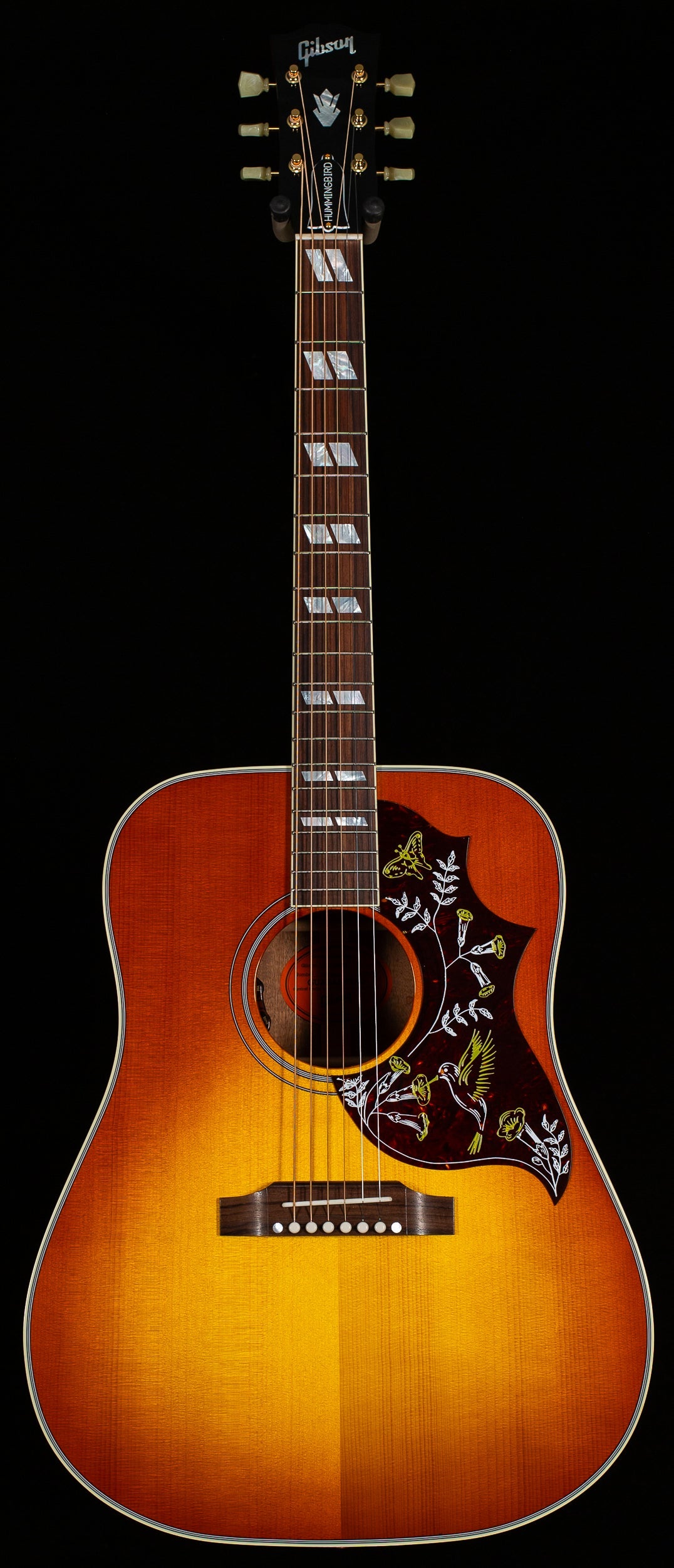 Gibson Custom Shop Willcutt Exclusive Hummingbird Original Heritage Cherry Sunburst Red Spruce Top (028)