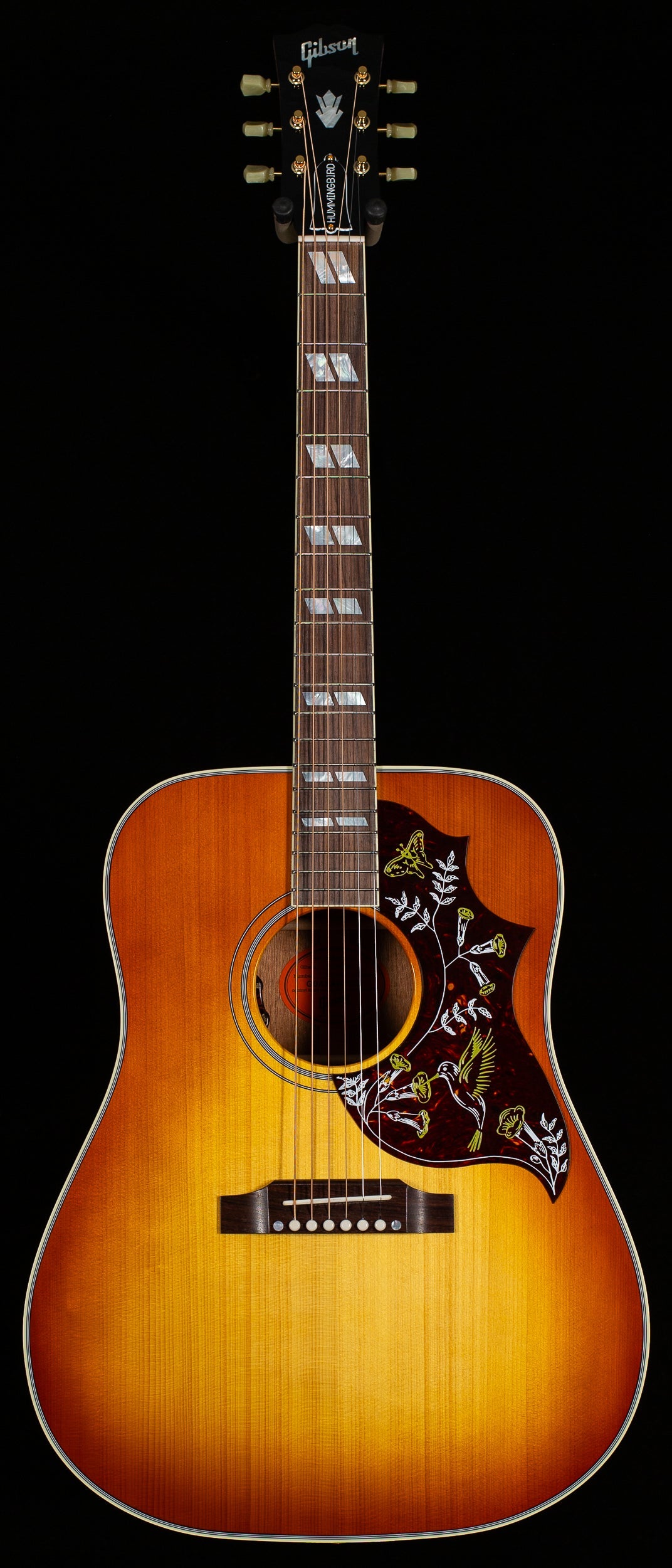 Gibson Custom Shop Willcutt Exclusive Hummingbird Original Heritage Cherry Sunburst Red Spruce Top (038)