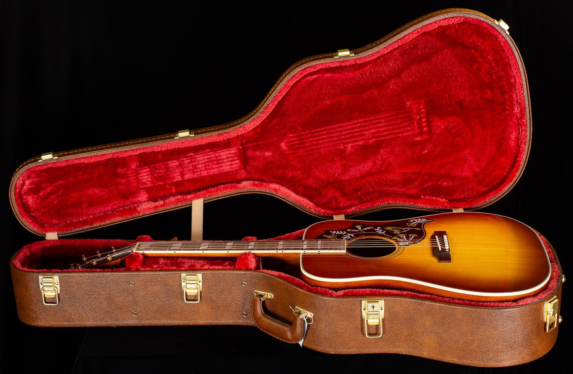 Gibson Custom Shop Willcutt Exclusive Hummingbird Original Heritage Cherry Sunburst Red Spruce Top (038)