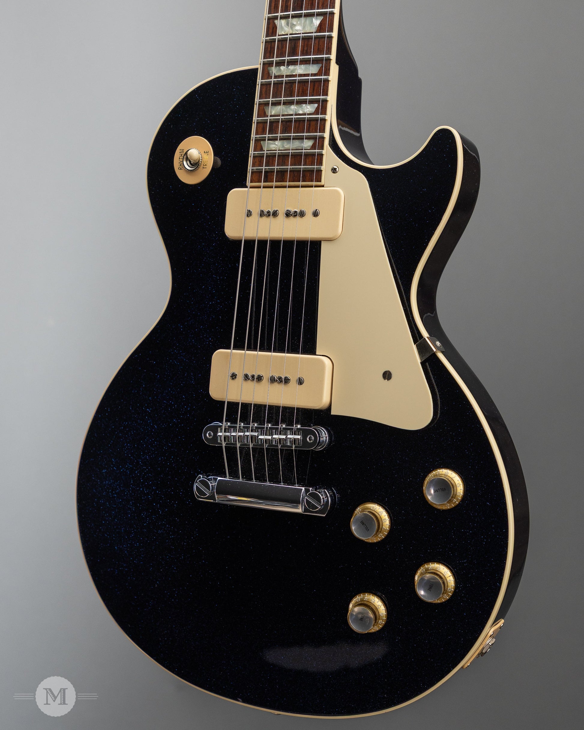 Gibson Guitars - 2018 Custom Shop Les Paul Standard - P-90s M2M - Brunswick Blue Sparkle - Used