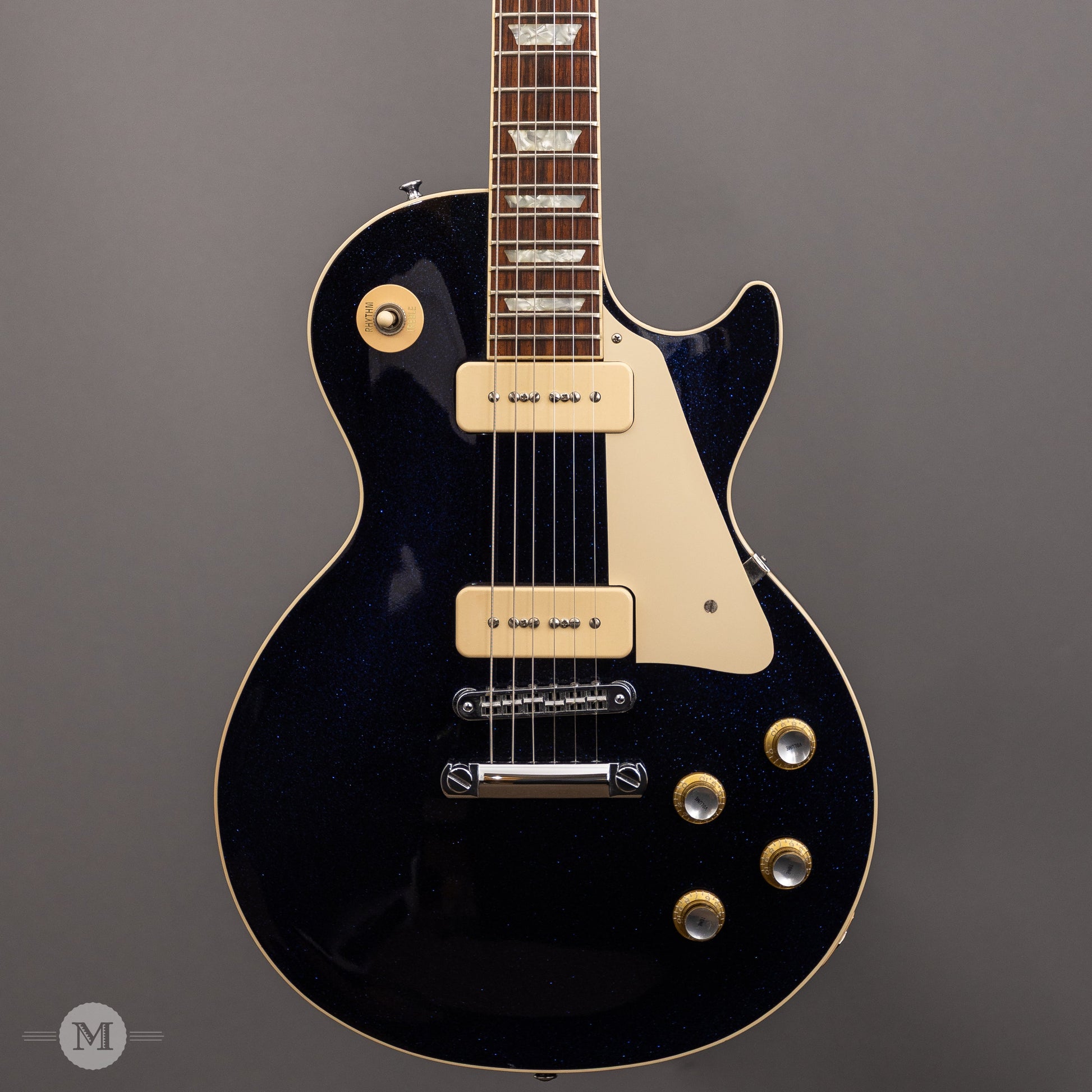 Gibson Guitars - 2018 Custom Shop Les Paul Standard - P-90s M2M - Brunswick Blue Sparkle - Used