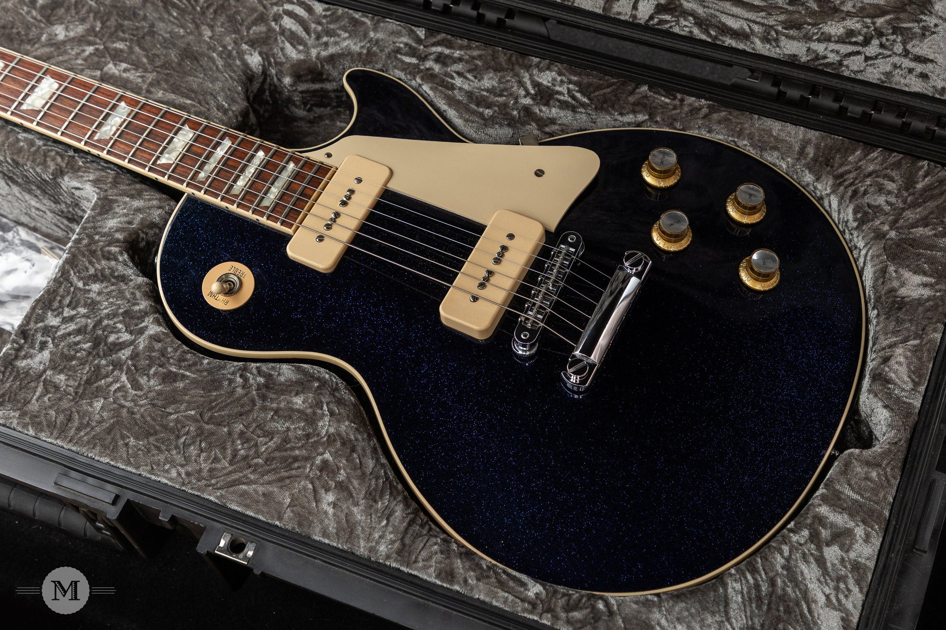 Gibson Guitars - 2018 Custom Shop Les Paul Standard - P-90s M2M - Brunswick Blue Sparkle - Used