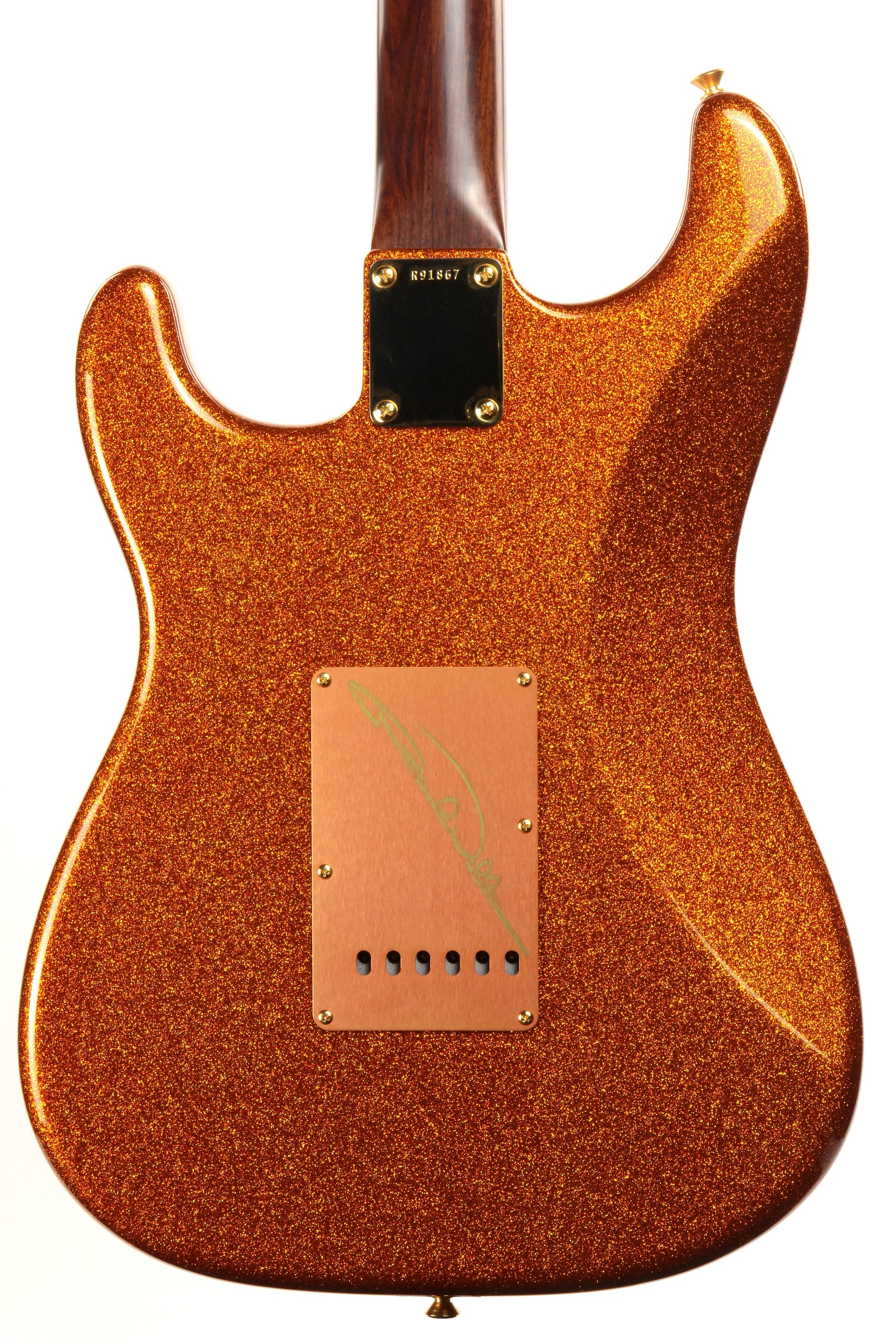 Fender Custom Shop Paul Waller Masterbuilt '56 Stratocaster Orange Sparkle - Solid CITES Rosewood Neck!