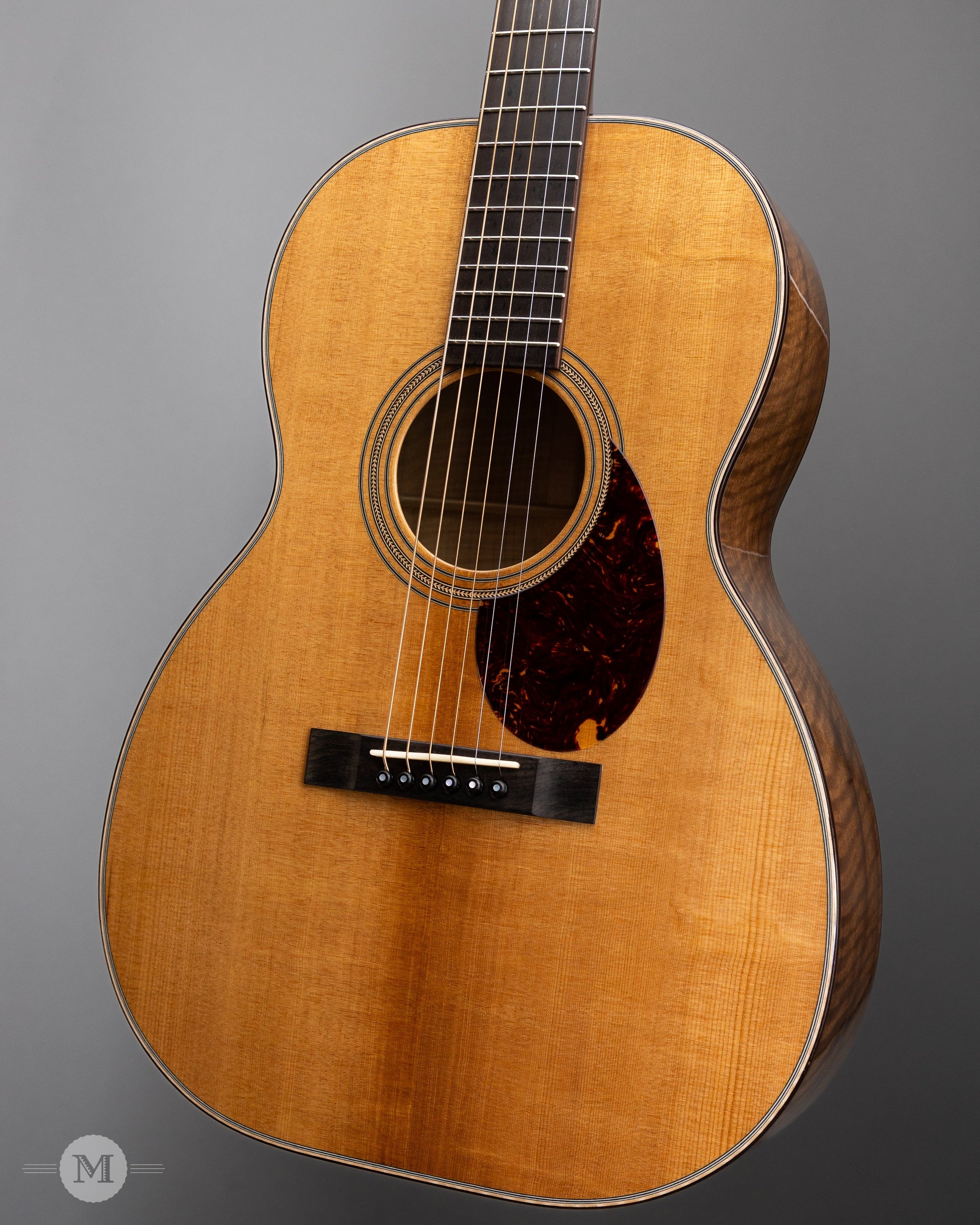 Huss & Dalton Guitars -2021 Custom 000-12 - Flame Myrtlewood - Used