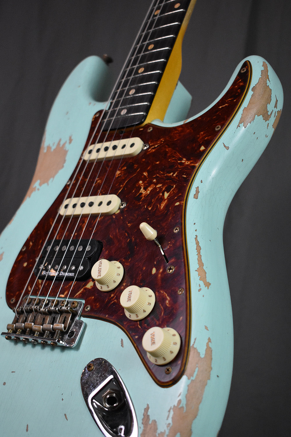 2021 Fender Custom Shop '62 Stratocaster HSS Heavy Relic Surf Green