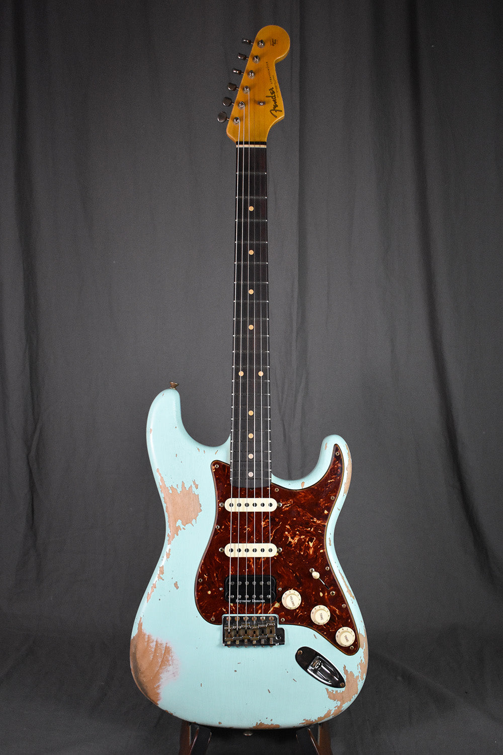 2021 Fender Custom Shop '62 Stratocaster HSS Heavy Relic Surf Green