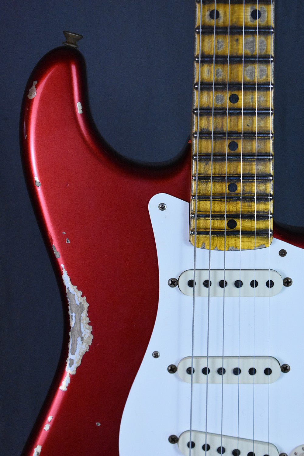 2021 Fender Custom Shop '57 Stratocaster Heavy Relic Candy Apple Red