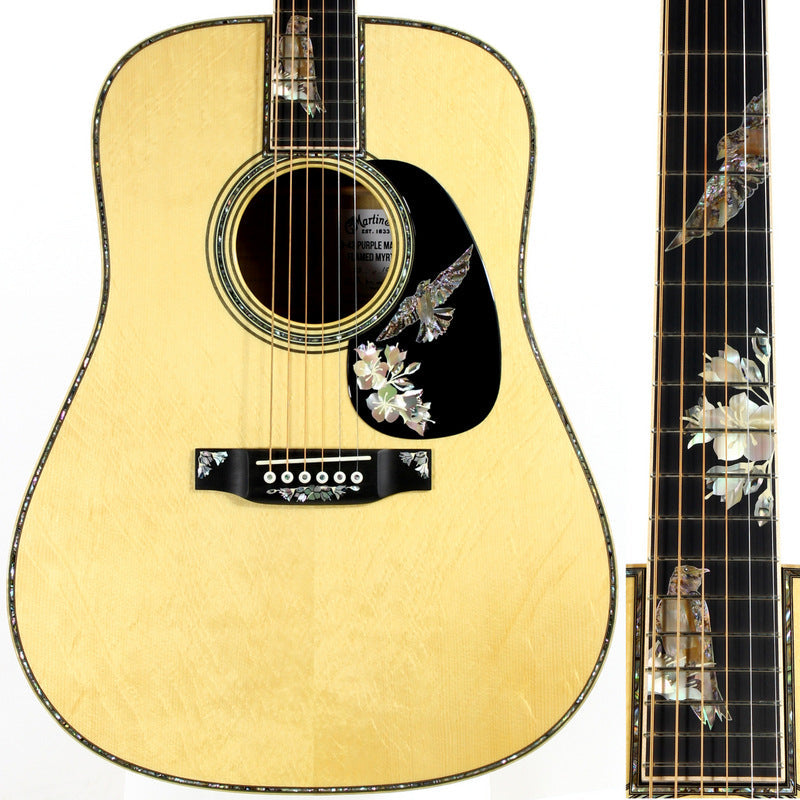 MINT Martin D-42 Purple Martin Flamed Myrtle Limited Edition - Dreadnought, Purple Sunburst
