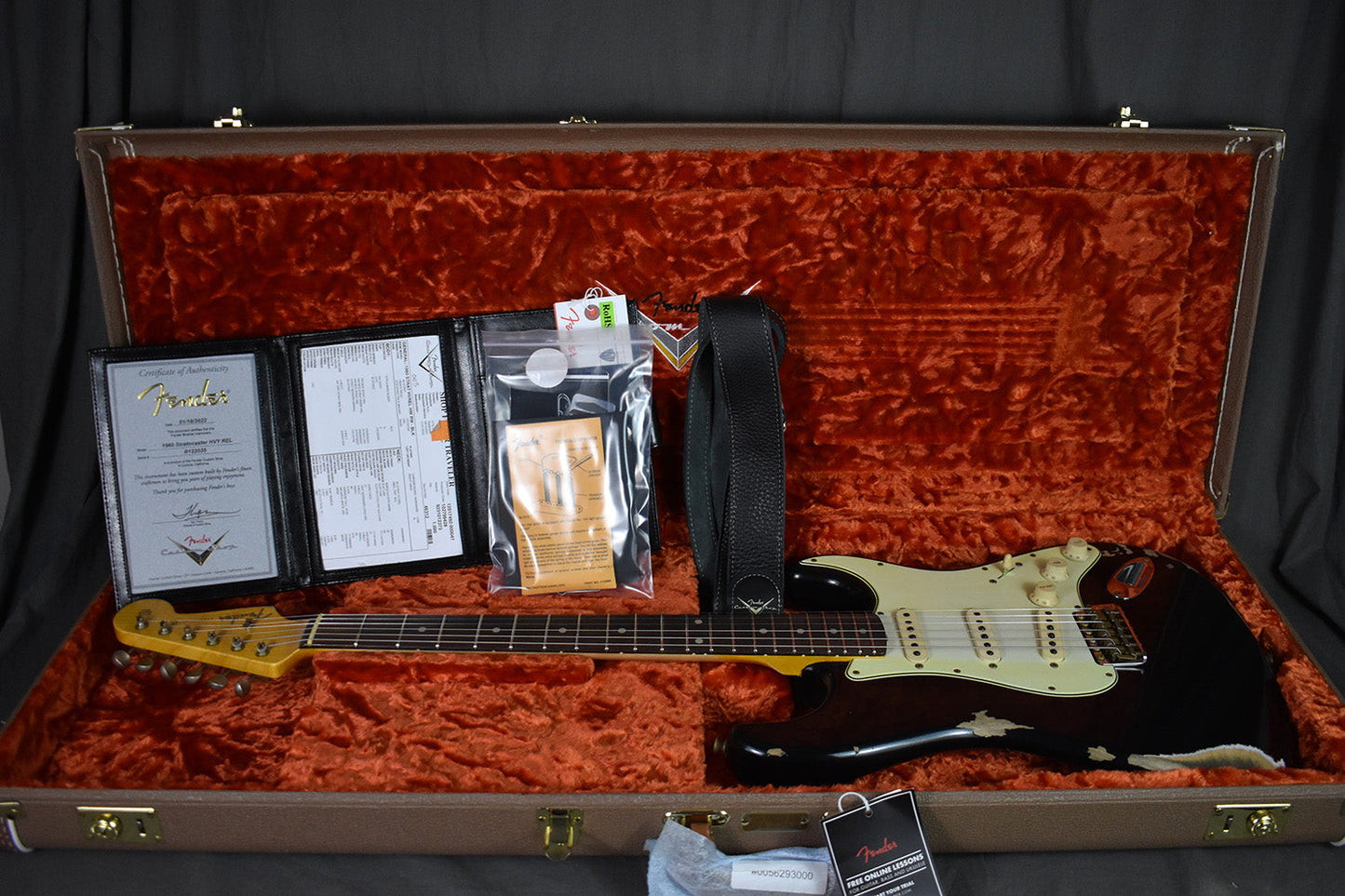 2022 Fender Custom Shop '60 Stratocaster Heavy Relic Black