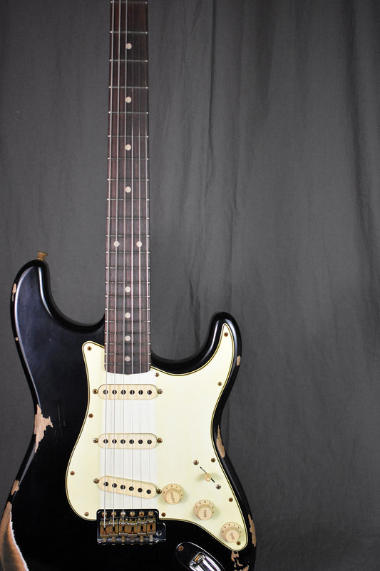 2022 Fender Custom Shop '60 Stratocaster Heavy Relic Black