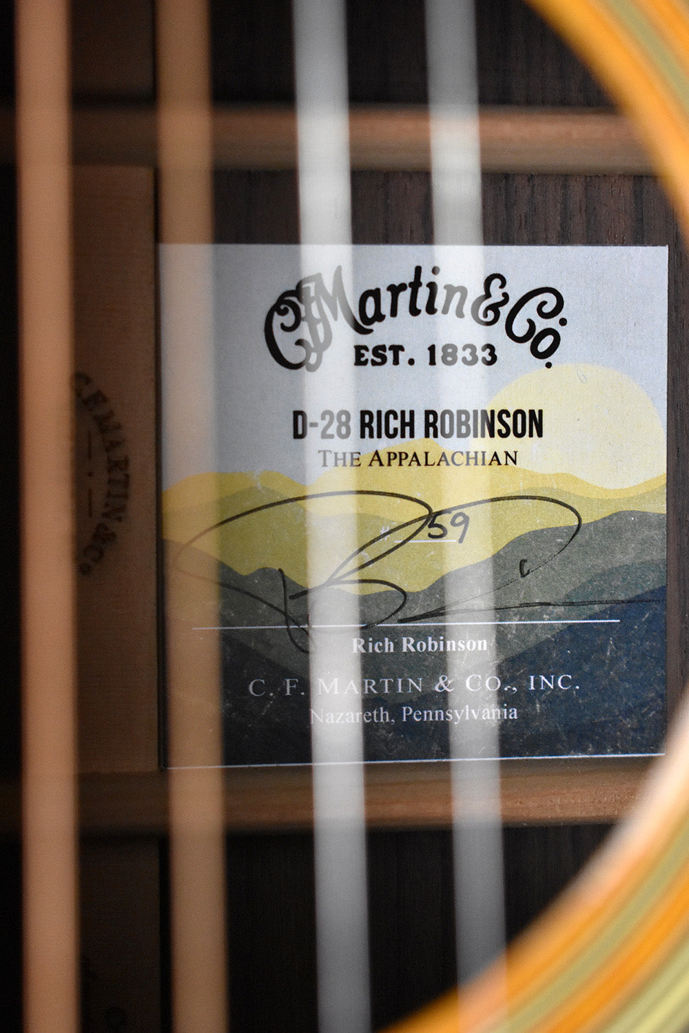 2022 Martin D-28 Rich Robinson #59
