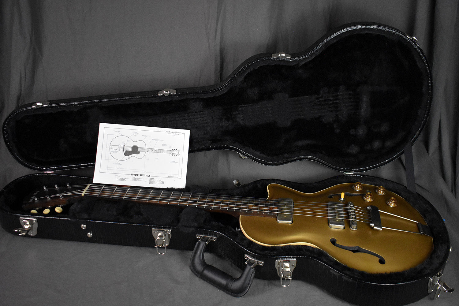 2022 Wide Sky P125 Cutaway Gold Top