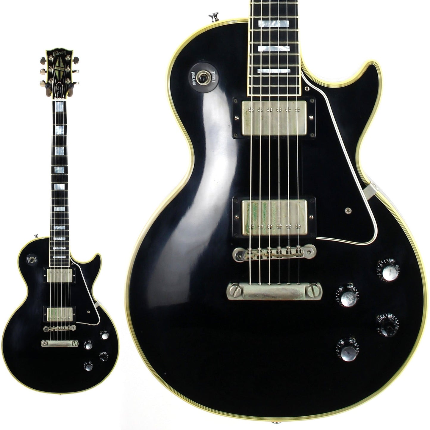 2002 Gibson '68 Les Paul Custom Black Beauty 1968 with Nickel Hardware Electric Guitar