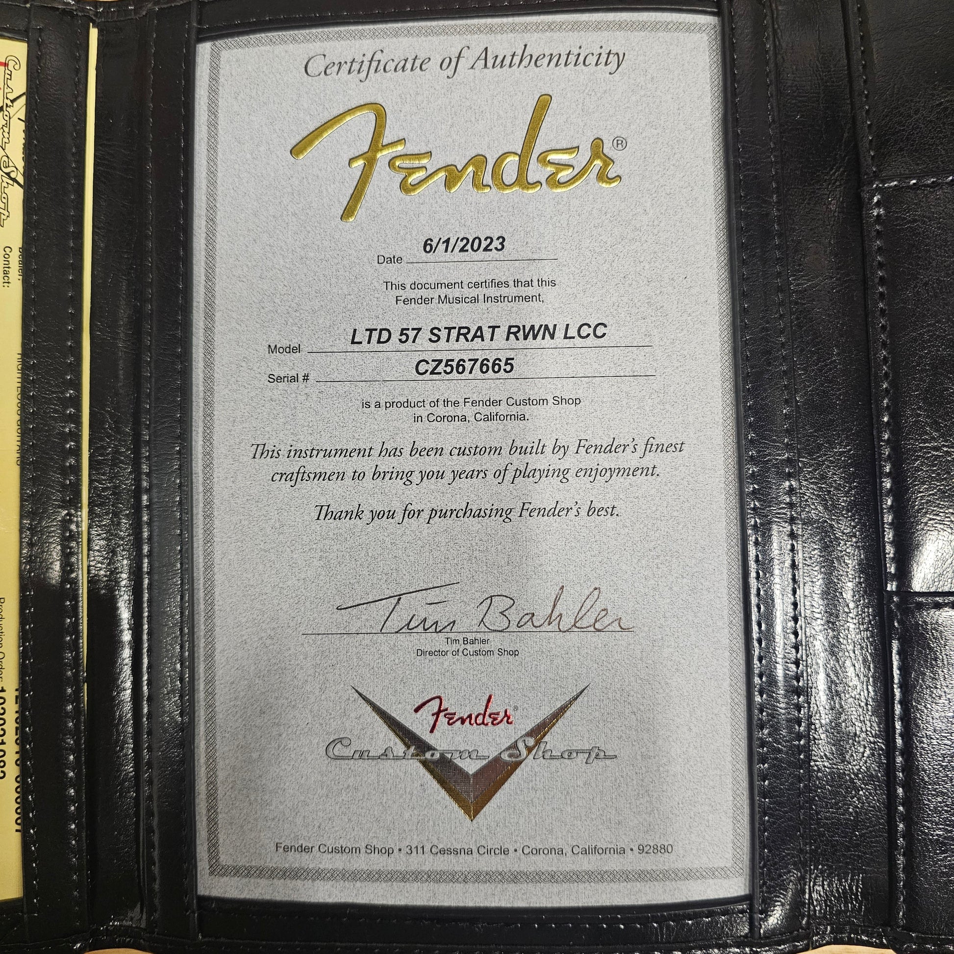 Fender Custom Shop Limited 1957 Stratocaster Closet Classic - Aged Black