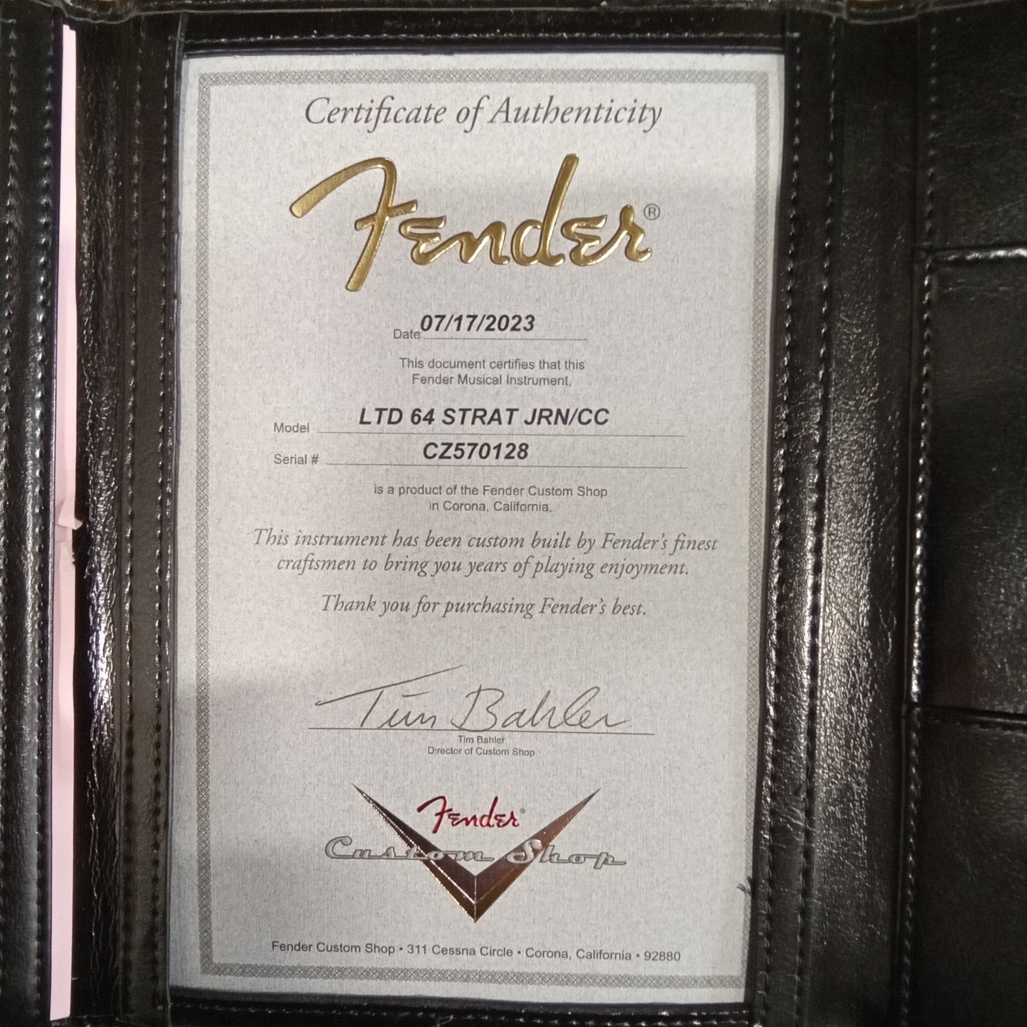 Fender Custom Shop Limited 1964 Stratocaster Journeyman Relic - Inca Silver