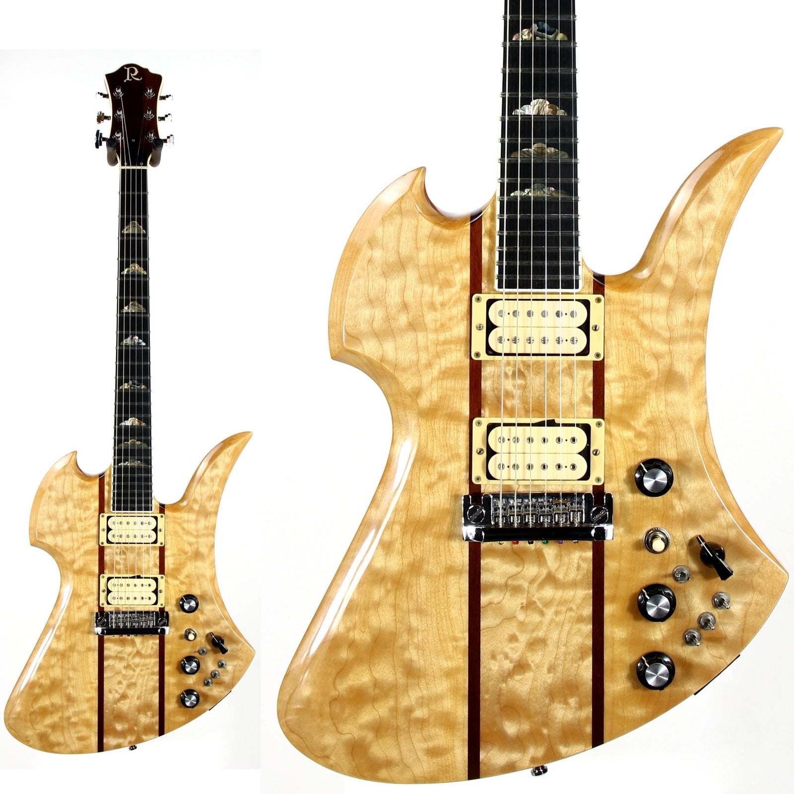 1999 BC Rich USA Mockingbird Supreme Deluxe Electric Guitar | Quilted Maple Top, Bernie Rico Signed