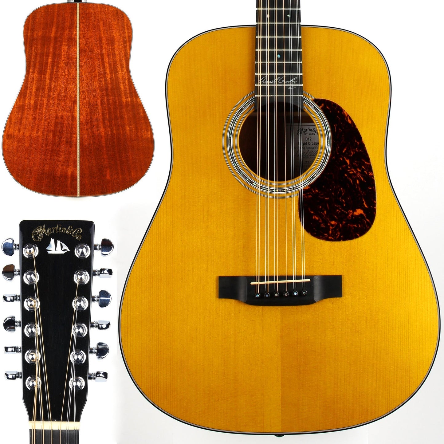 Martin D12 David Crosby Signed Model