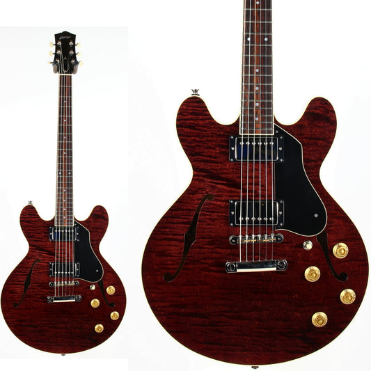 2023 Collings i35 LC Premium OXBLOOD Electric Guitar | Throbak Humbuckers, Semi-Hollow Body,  Finish