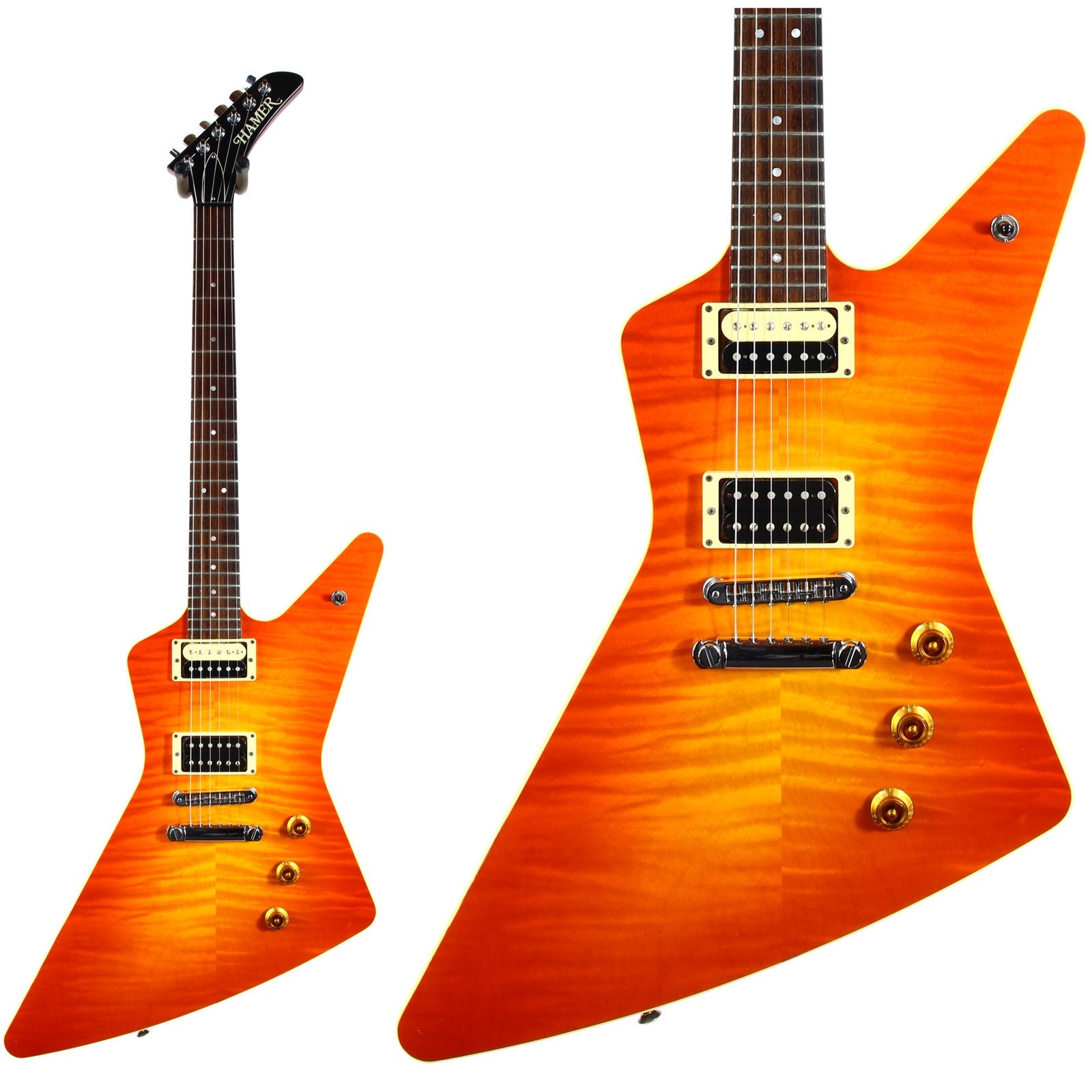 1995 Hamer USA Standard '59 Sunburst Rare Model! Rick Nielsen, Cheap Trick Explorer type