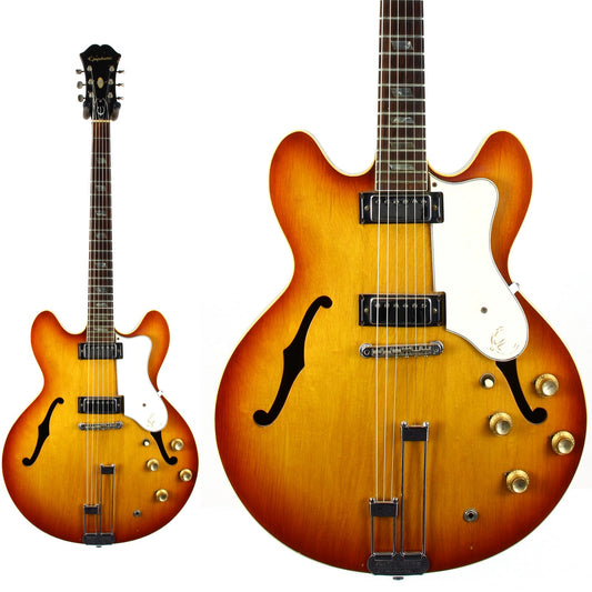 1966 Epiphone Riviera Cherry Sunburst - Gibson-USA Made Vintage Guitar! es-335, es-345, es-355