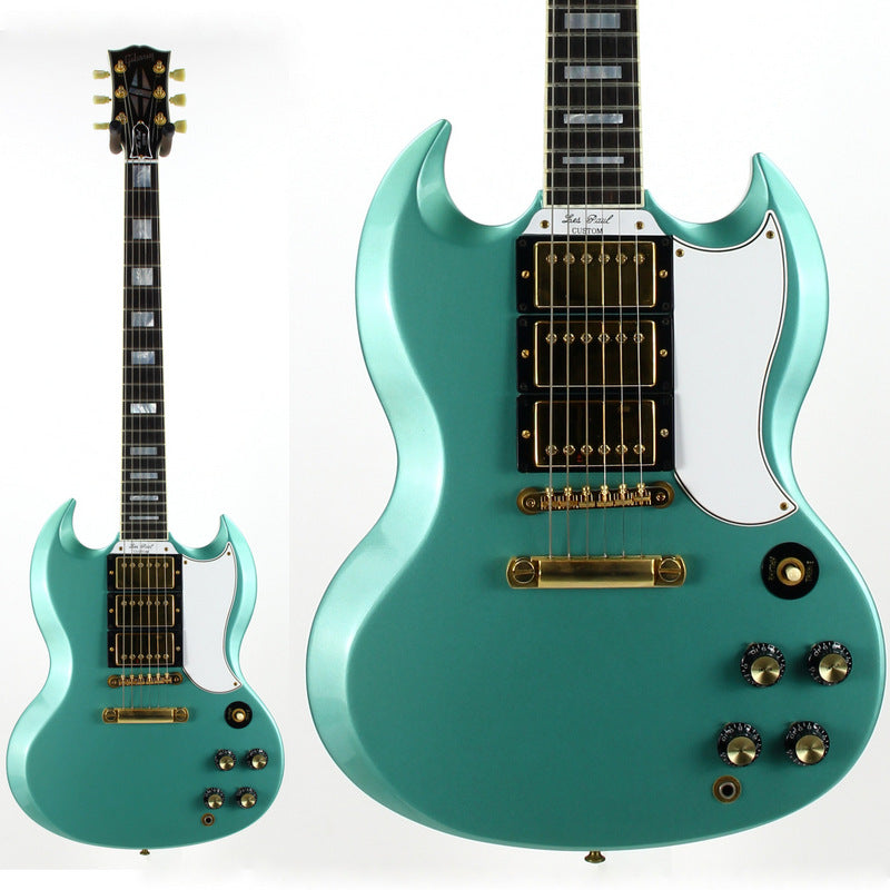 2000 Gibson Custom Shop 1961 Les Paul SG Custom Inverness Green UNPLAYED | 3 Pickups, Ebony Board