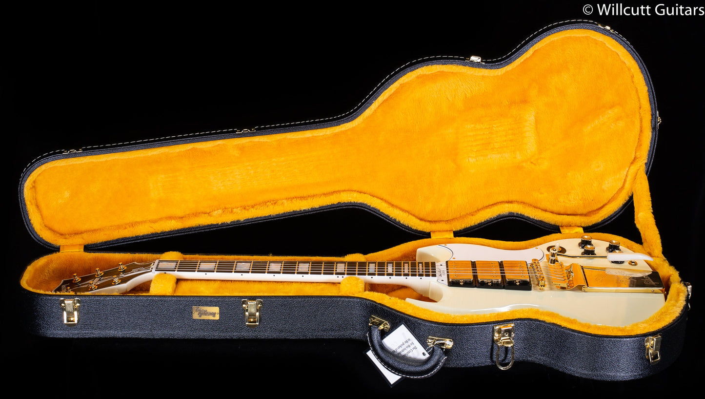 Gibson 1963 Les Paul SG Custom Reissue Maestro Murphy Lab Ultra Light Aged Classic White (563)
