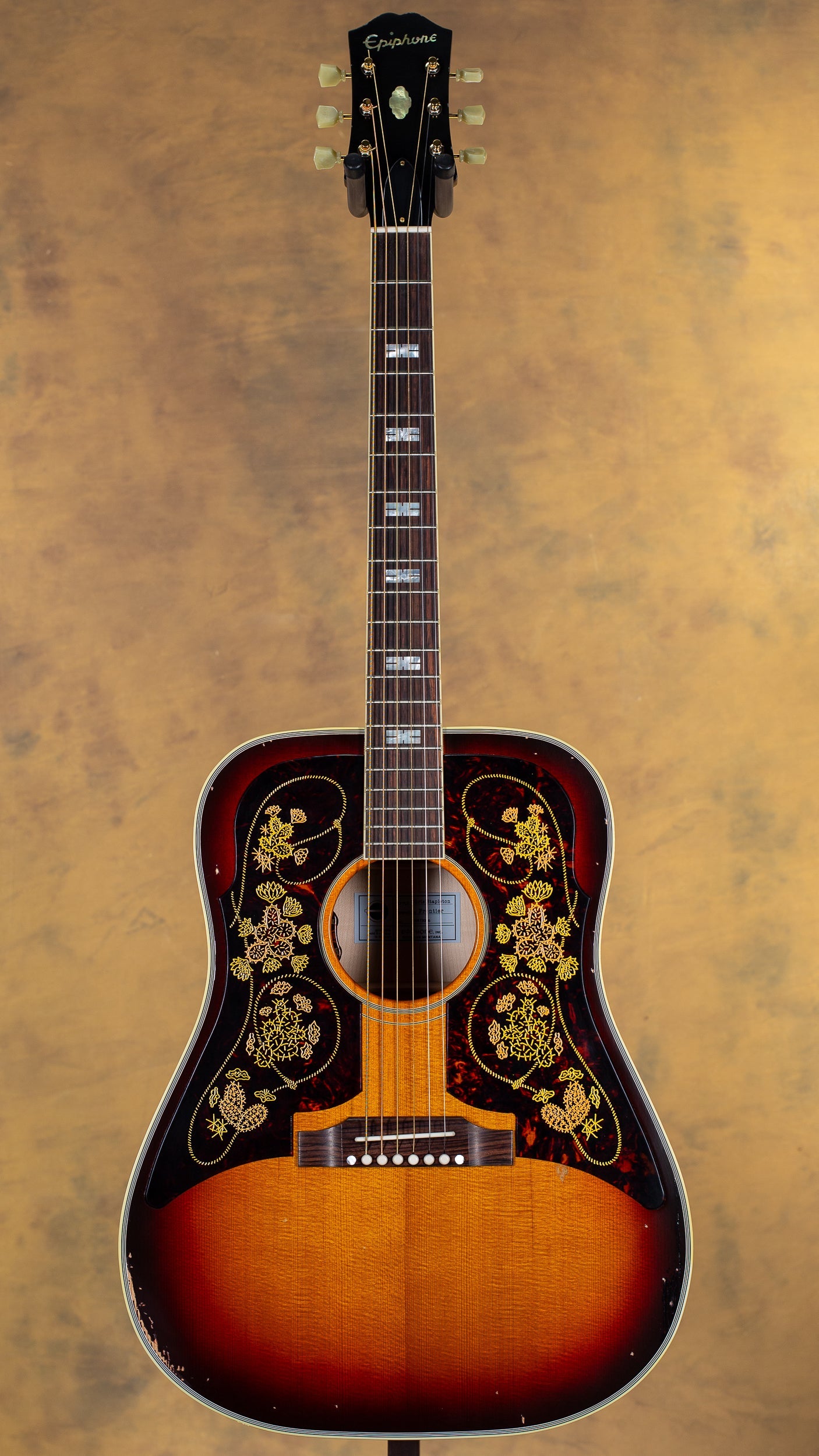 2023 Epiphone USA Chris Stapleton Frontier, Frontier Burst Underwood Aged
