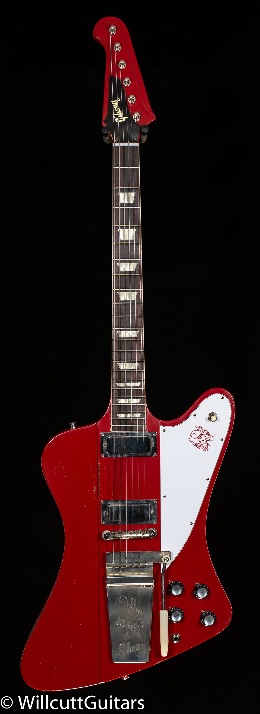 Gibson Custom Shop 1963 Firebird V w/ Maestro Vibrola Murphy Lab Light Aged Cardinal Red (143)