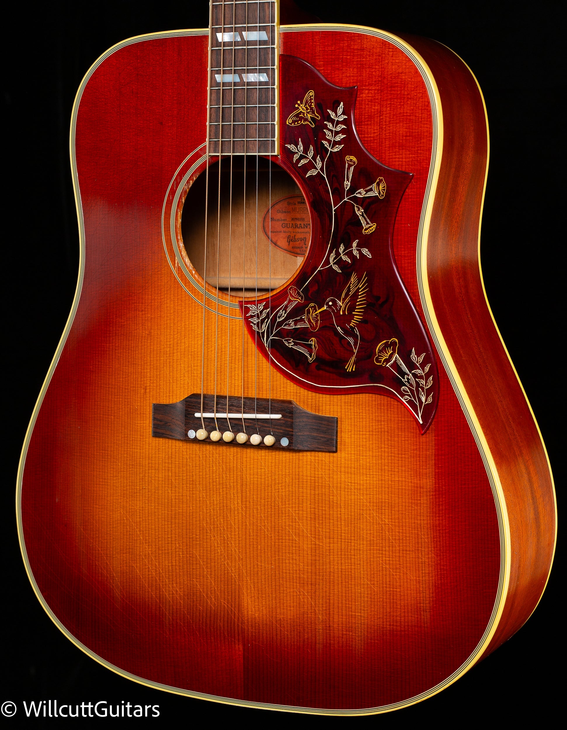 Gibson Custom Shop 1960 Hummingbird Murphy Lab Light Aged Heritage Cherry Sunburst (101)