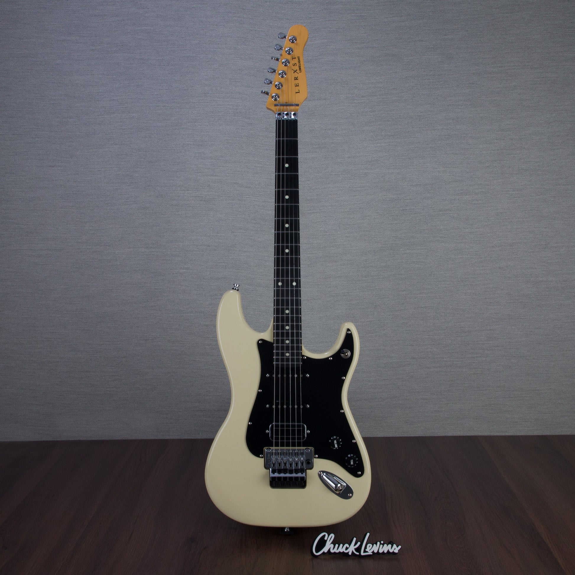 Lerxst Alex Lifeson Signature Electric Guitar with Floyd Rose - Limelight Cream - #24309104