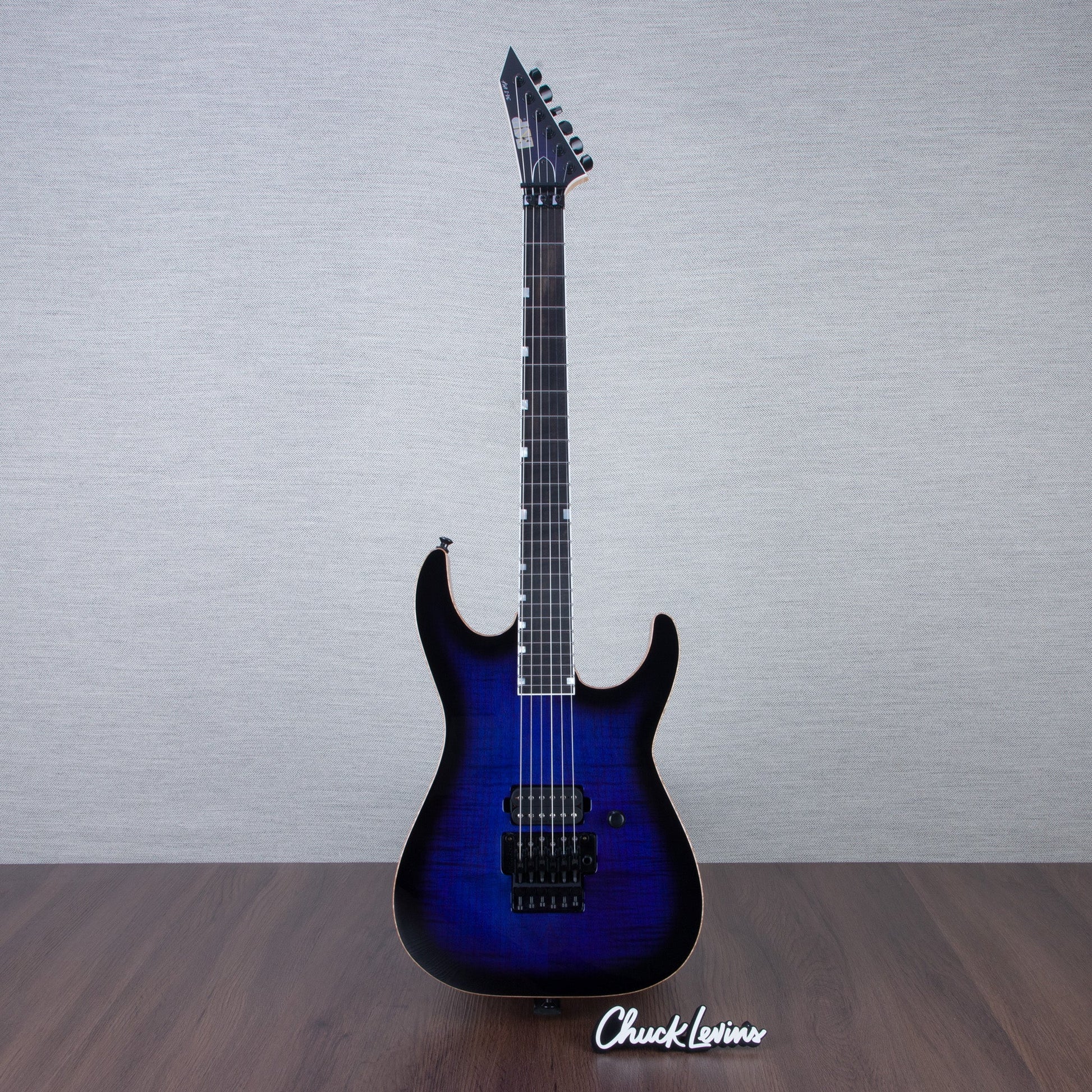 ESP USA M-1 DX FR Electric Guitar - Dark Blue Sunburst - #US24257 - Mint, Open Box