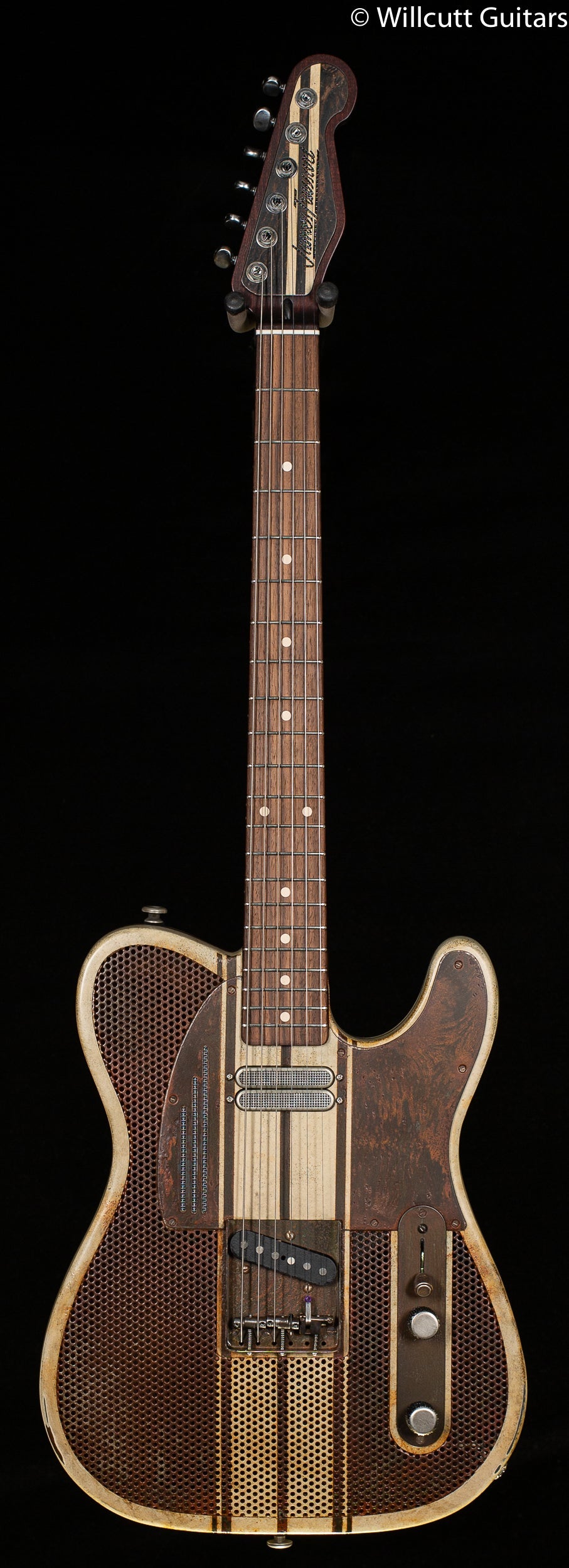 Trussart SteelCaster Rust and Cream Racing Striped B-Bender