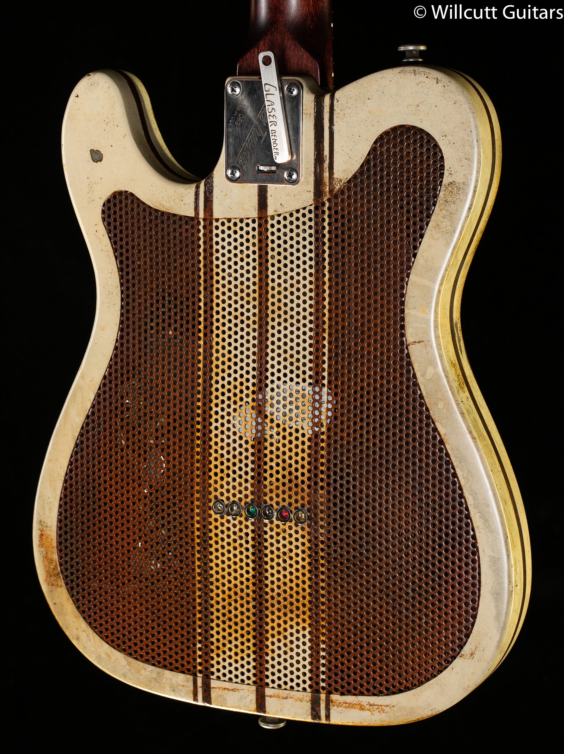 Trussart SteelCaster Rust and Cream Racing Striped B-Bender