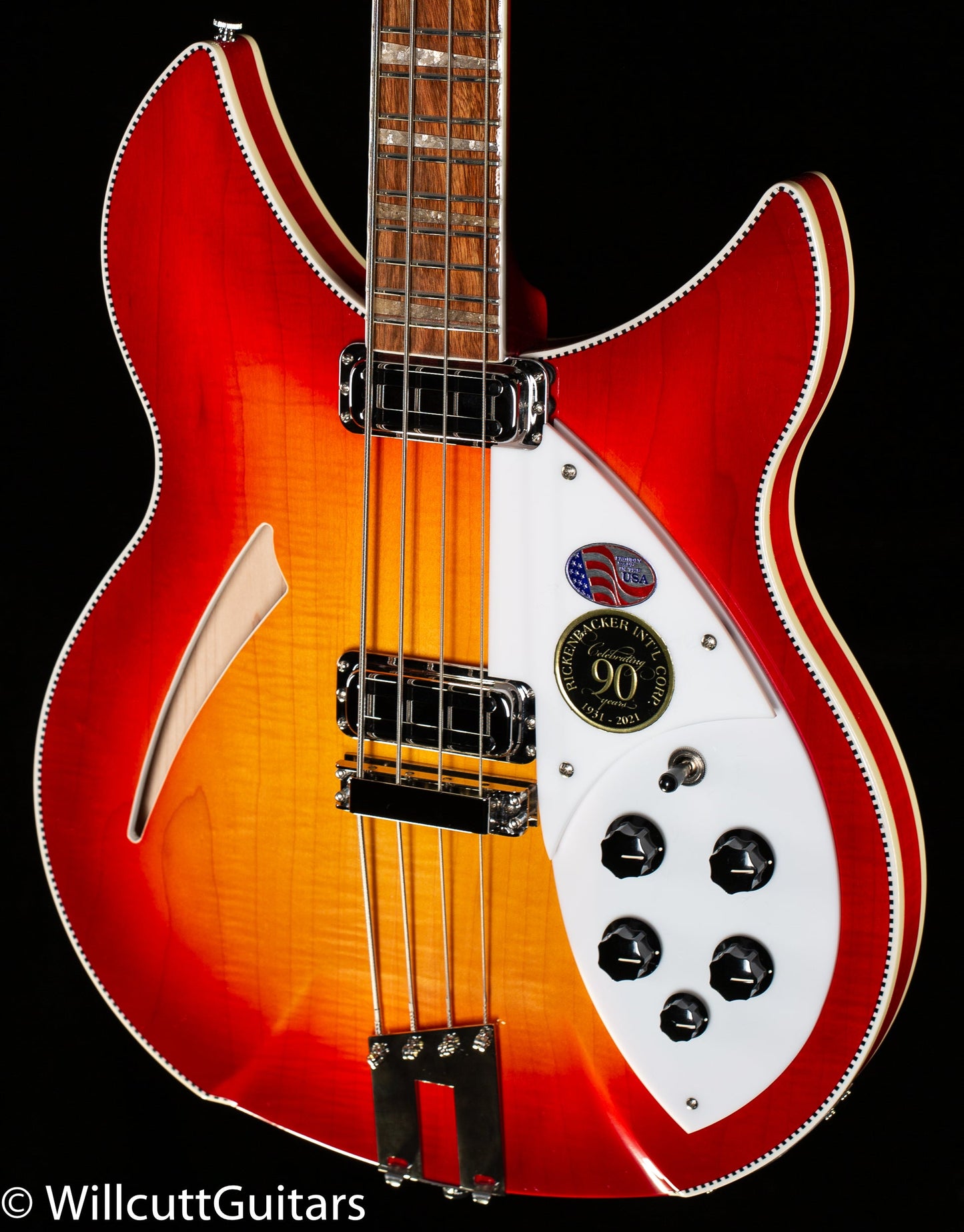 Rickenbacker 90th Anniversary 4005XC Bass Amber FireGlo Bass Guitar (769)