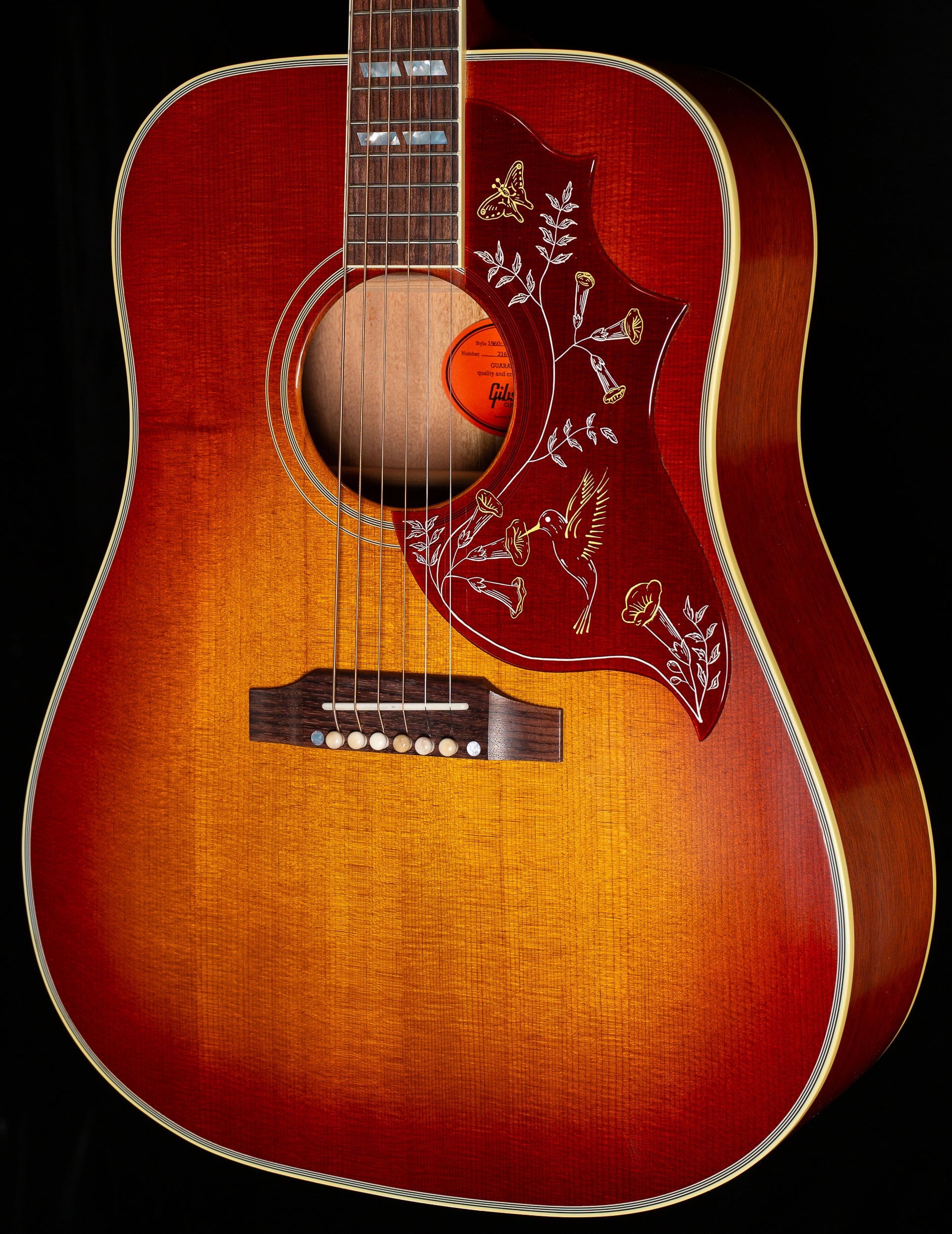 Gibson Custom Shop 1960 Hummingbird Fixed Bridge Heritage Cherry (052)