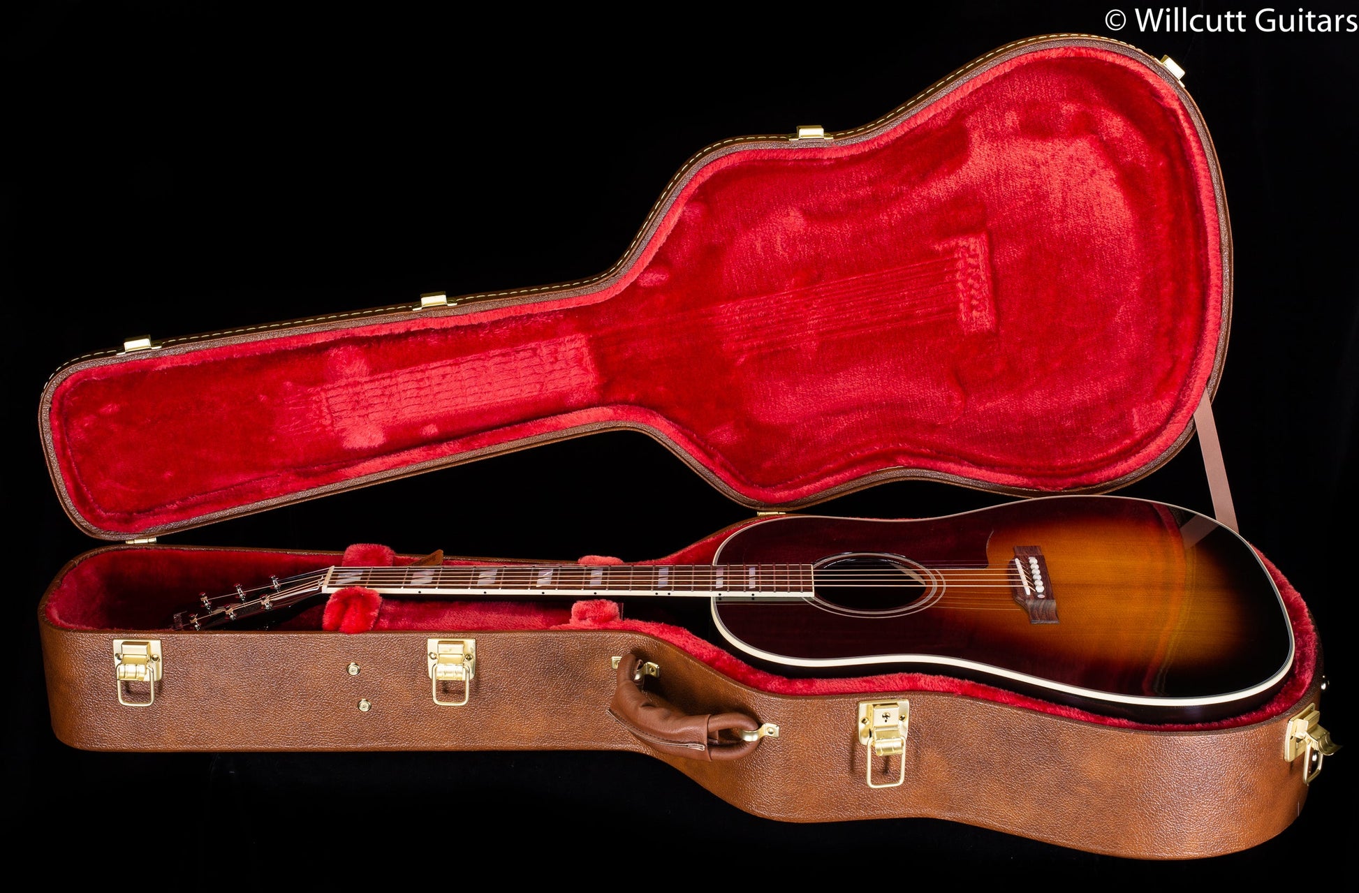 Gibson Custom Shop Willcutt Exclusive Southern Jumbo Original Vintage Sunburst Thermally Aged Red Spruce (045)