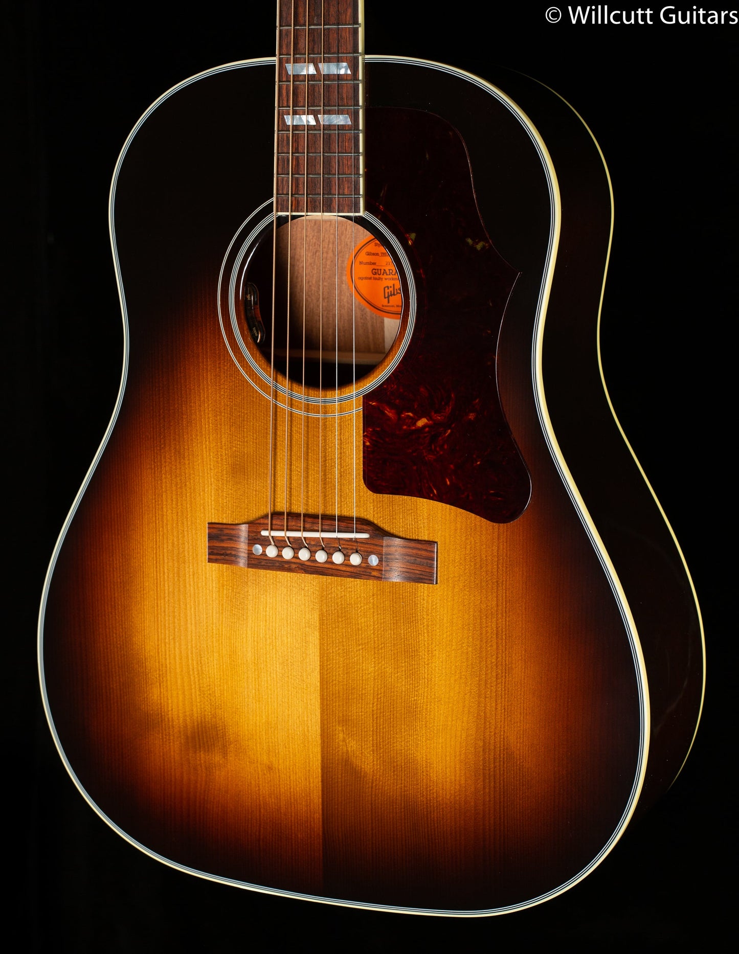 Gibson Custom Shop Willcutt Exclusive Southern Jumbo Original Vintage Sunburst Thermally Aged Red Spruce (062)