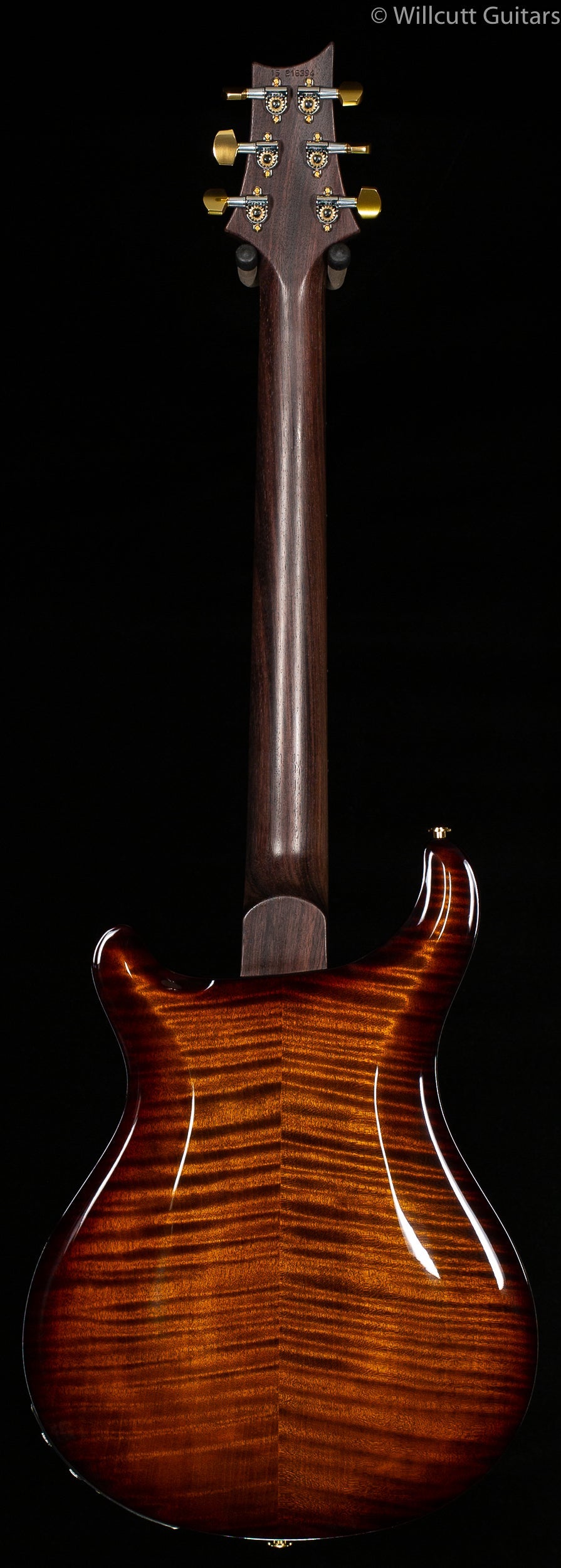 PRS Hollowbody II Black Gold Artist Package Rosewood Neck